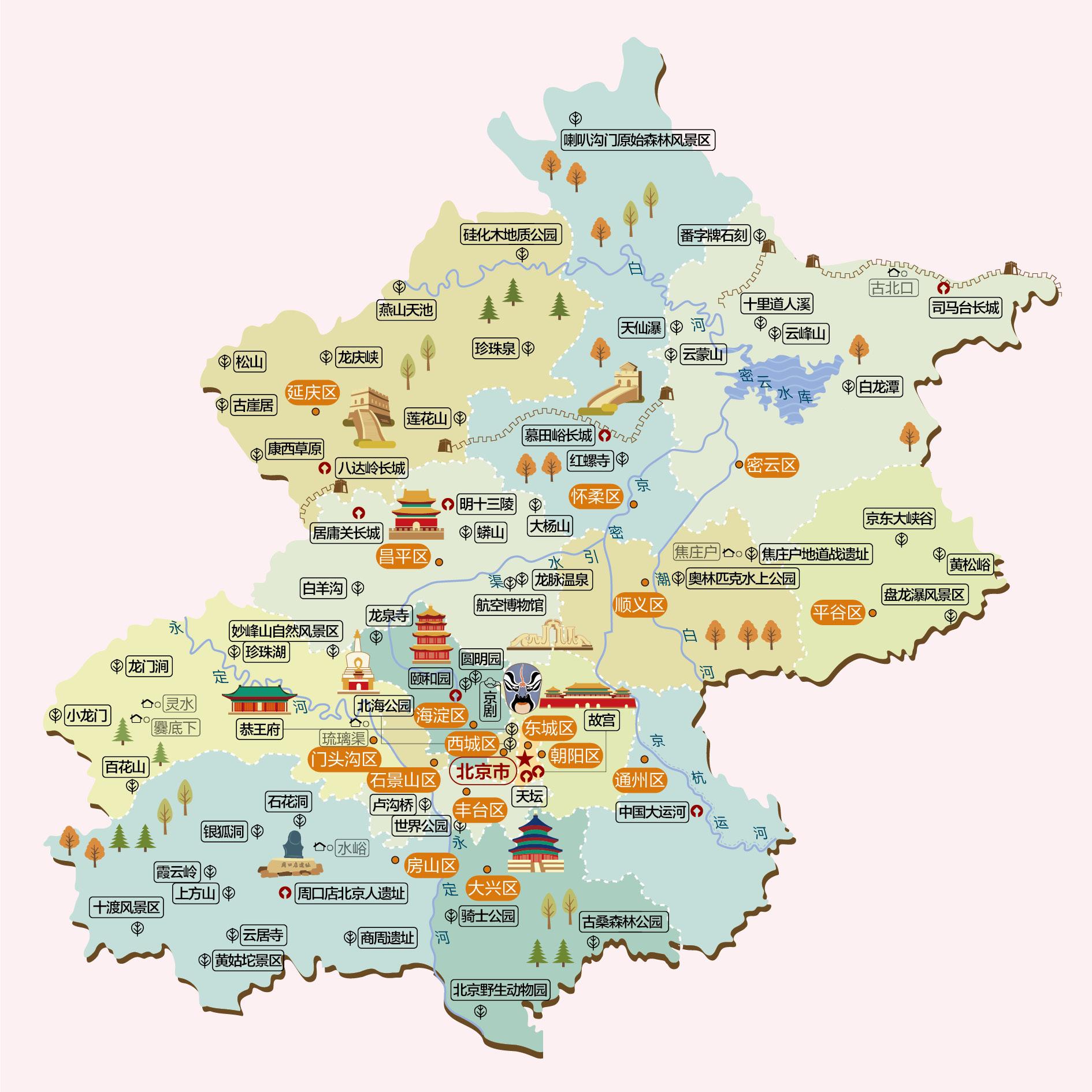 北京市人文地图