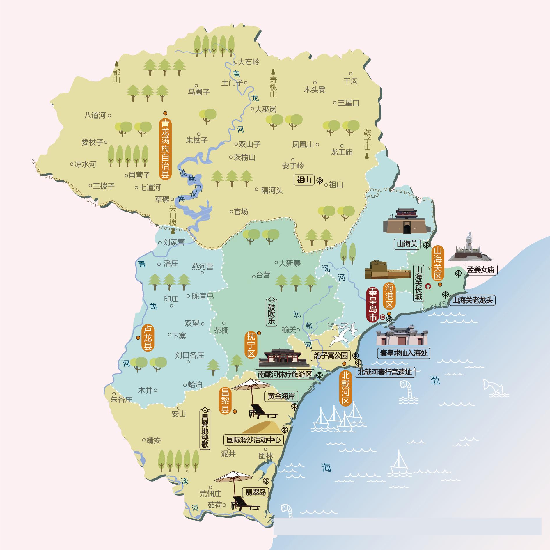 秦皇岛人文地图