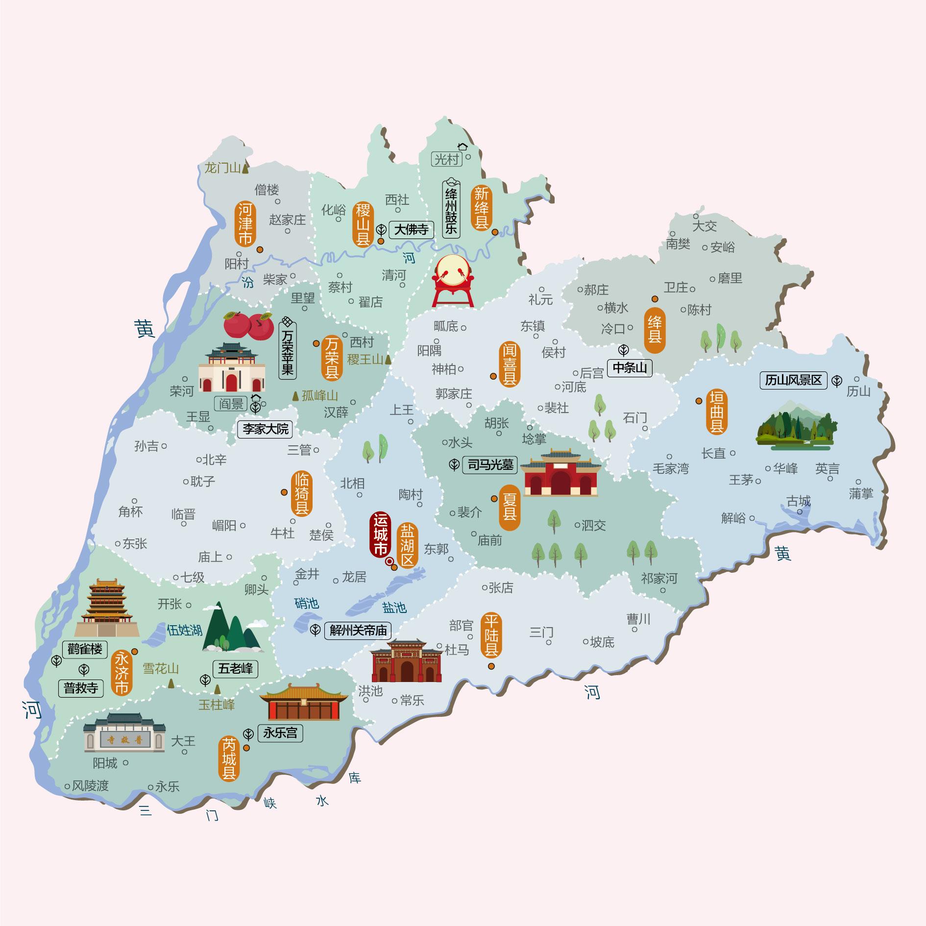 运城人文地图