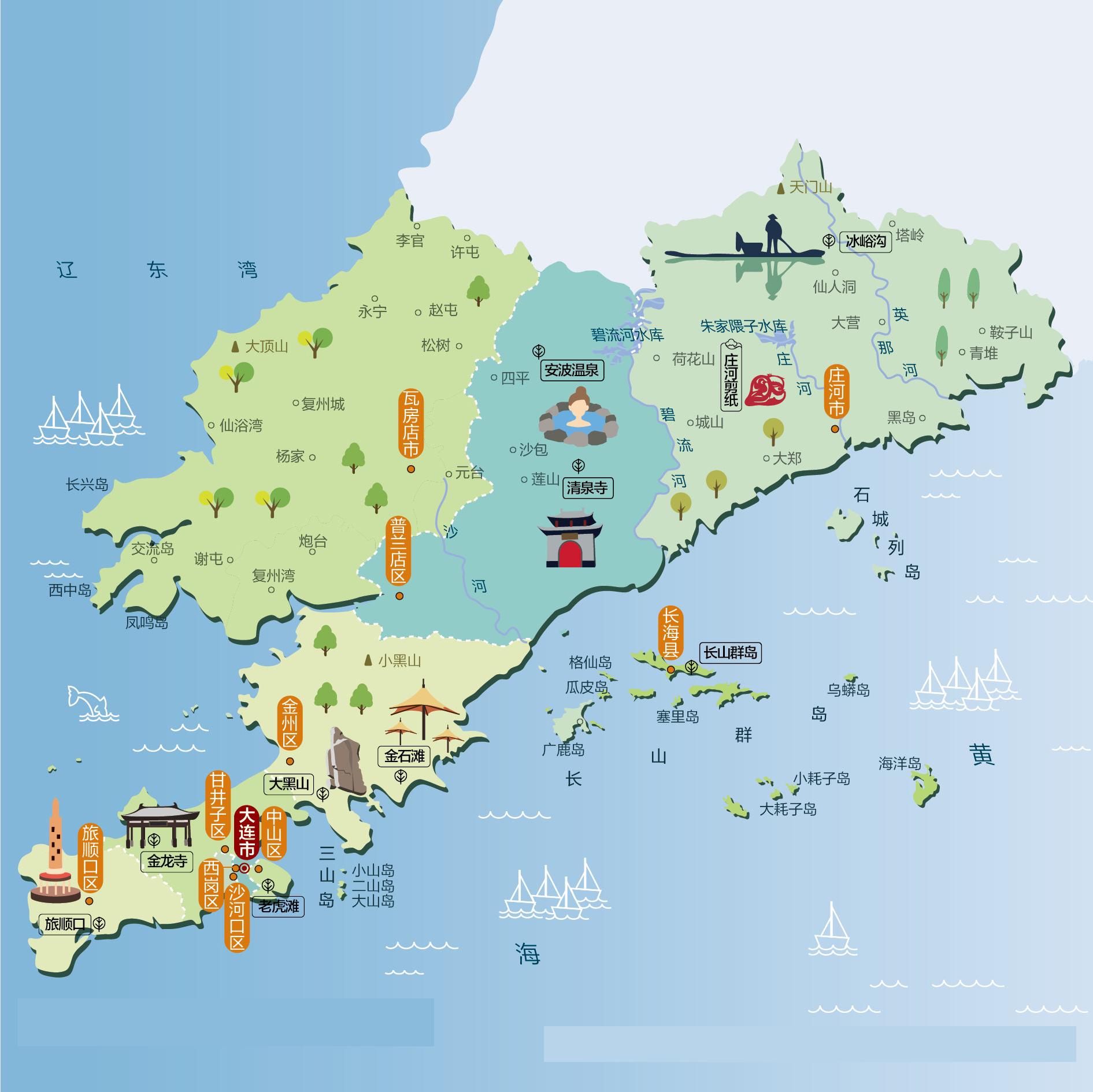 大连人文地图