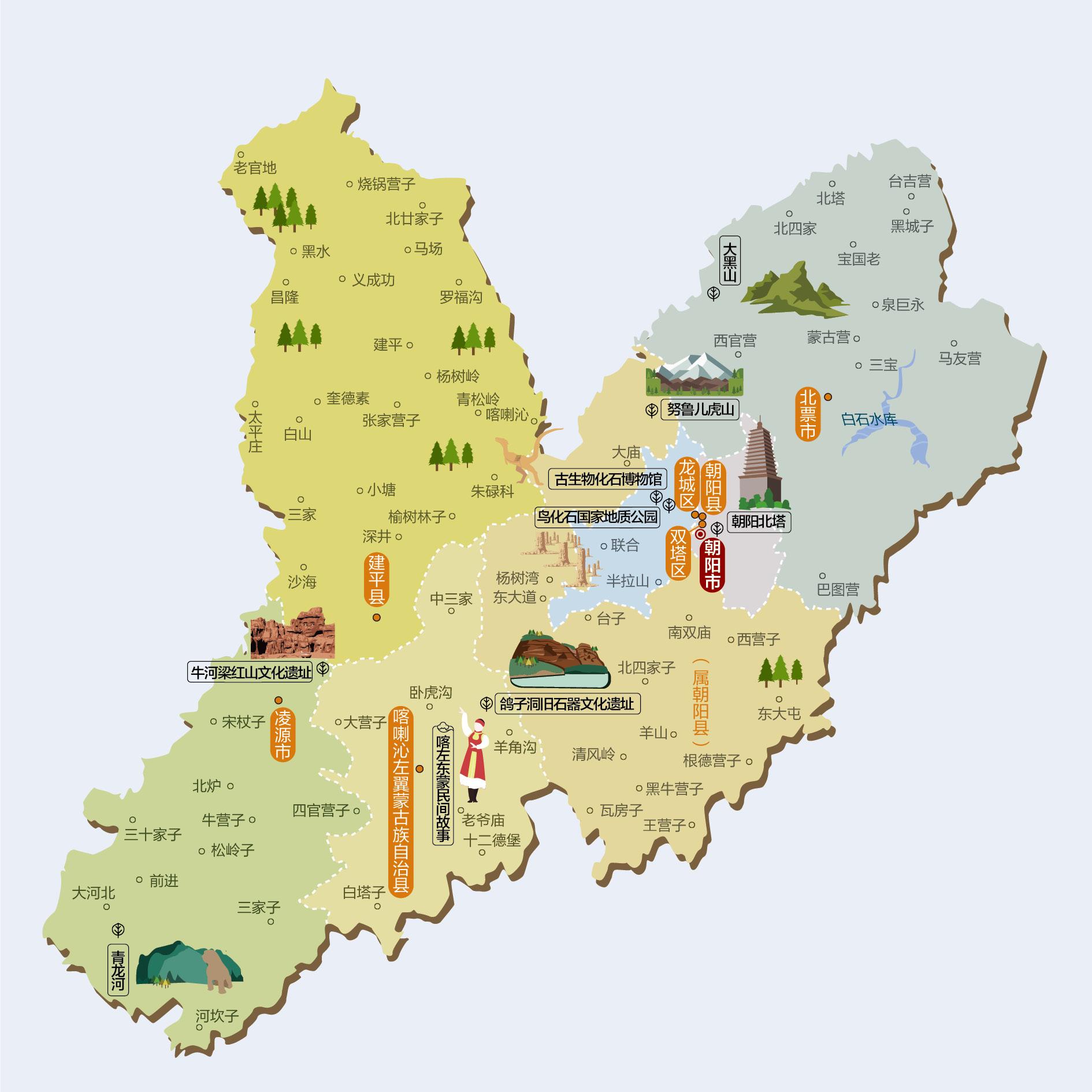 朝阳人文地图