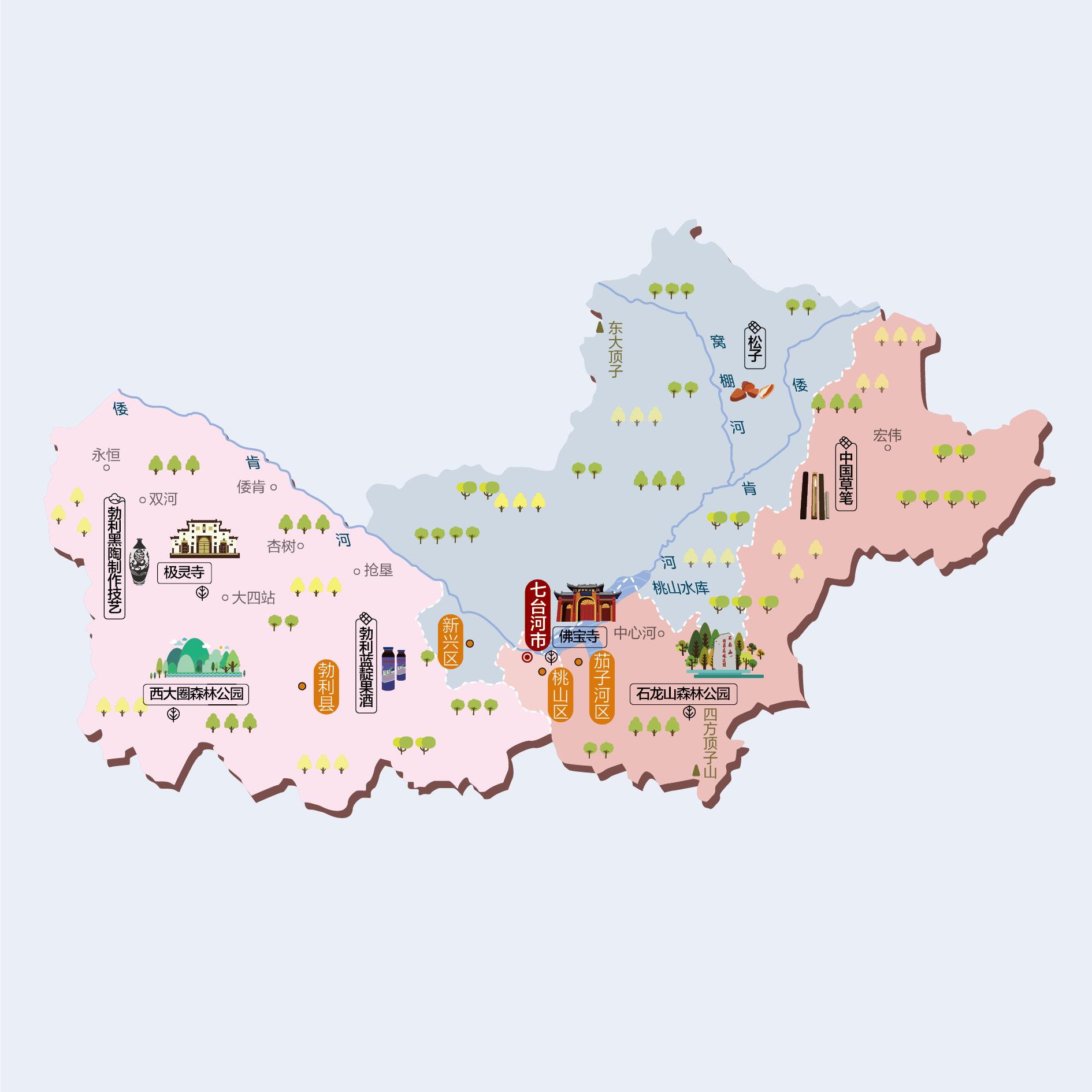 七台河人文地图
