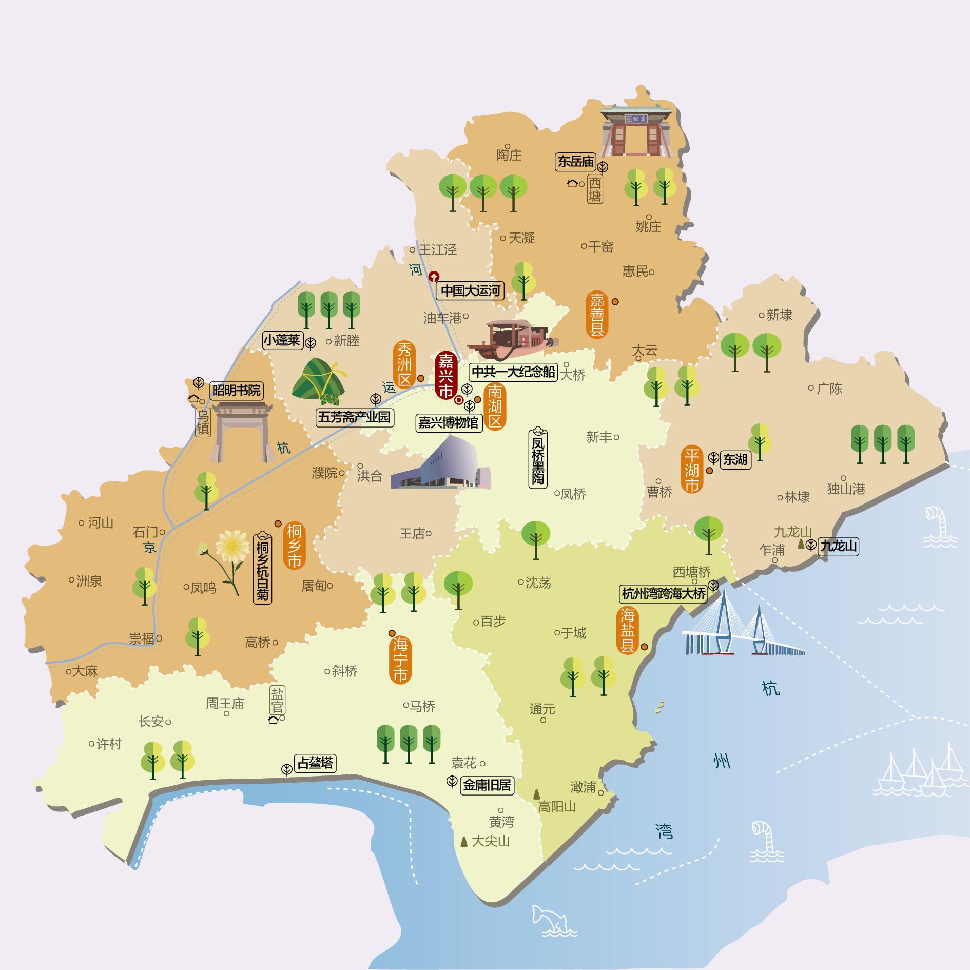 嘉兴人文地图