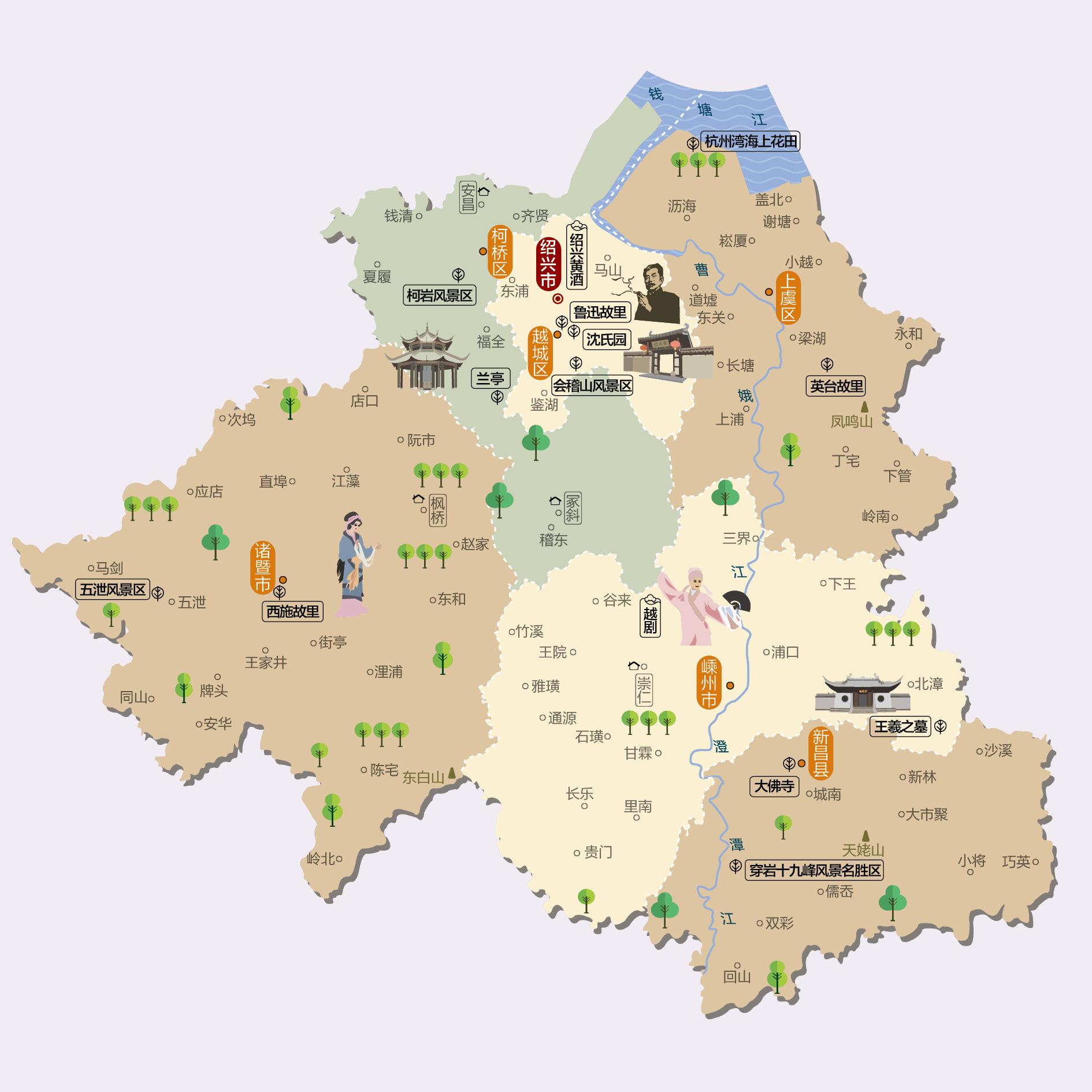 绍兴人文地图