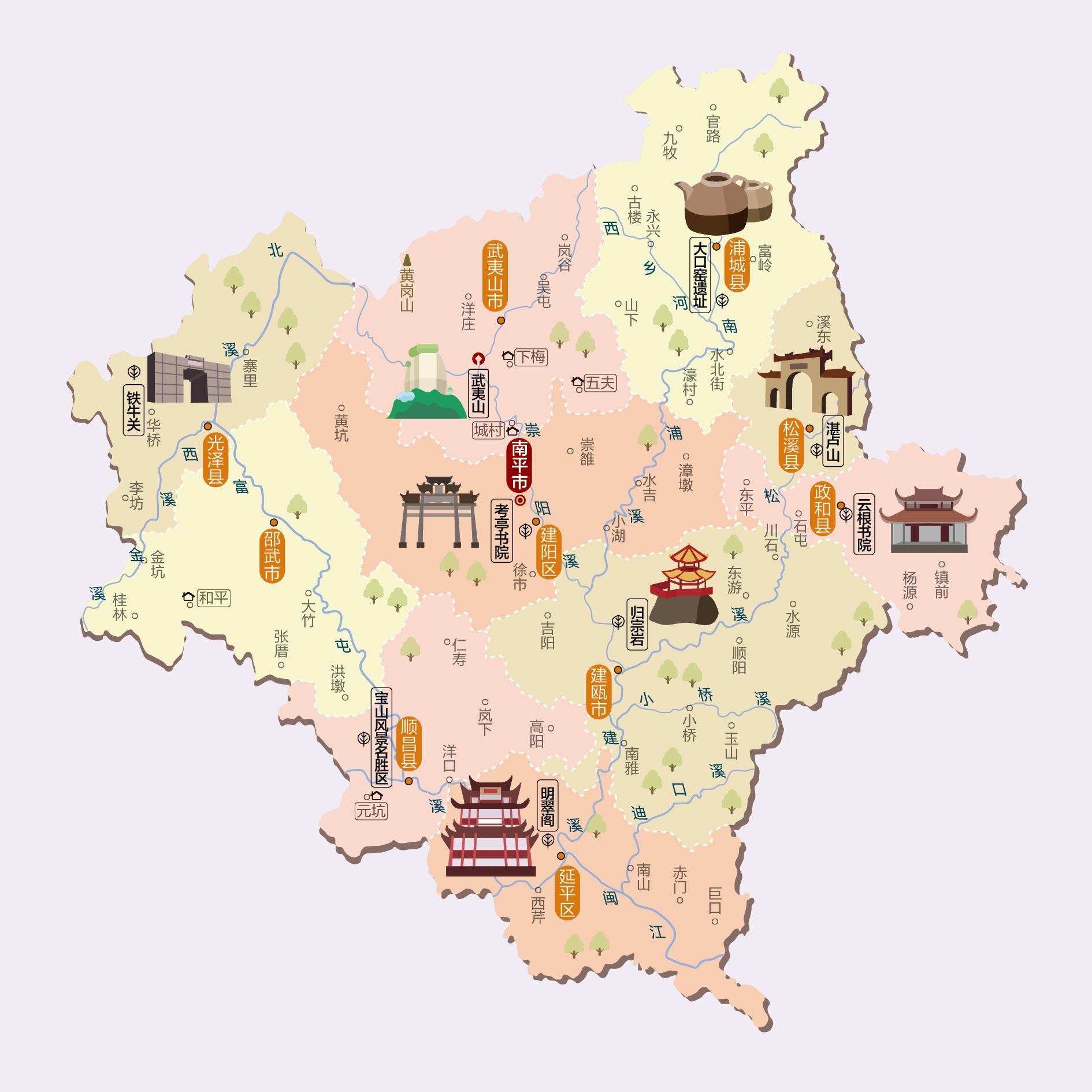 南平人文地图