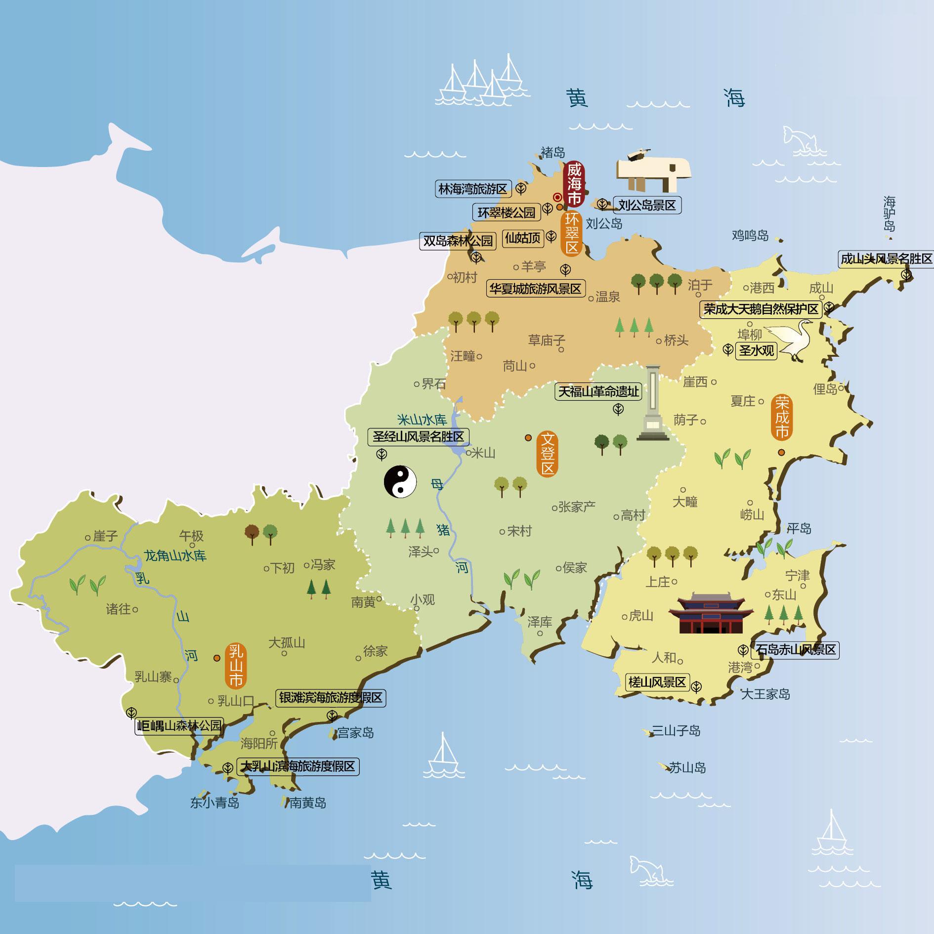 威海人文地图
