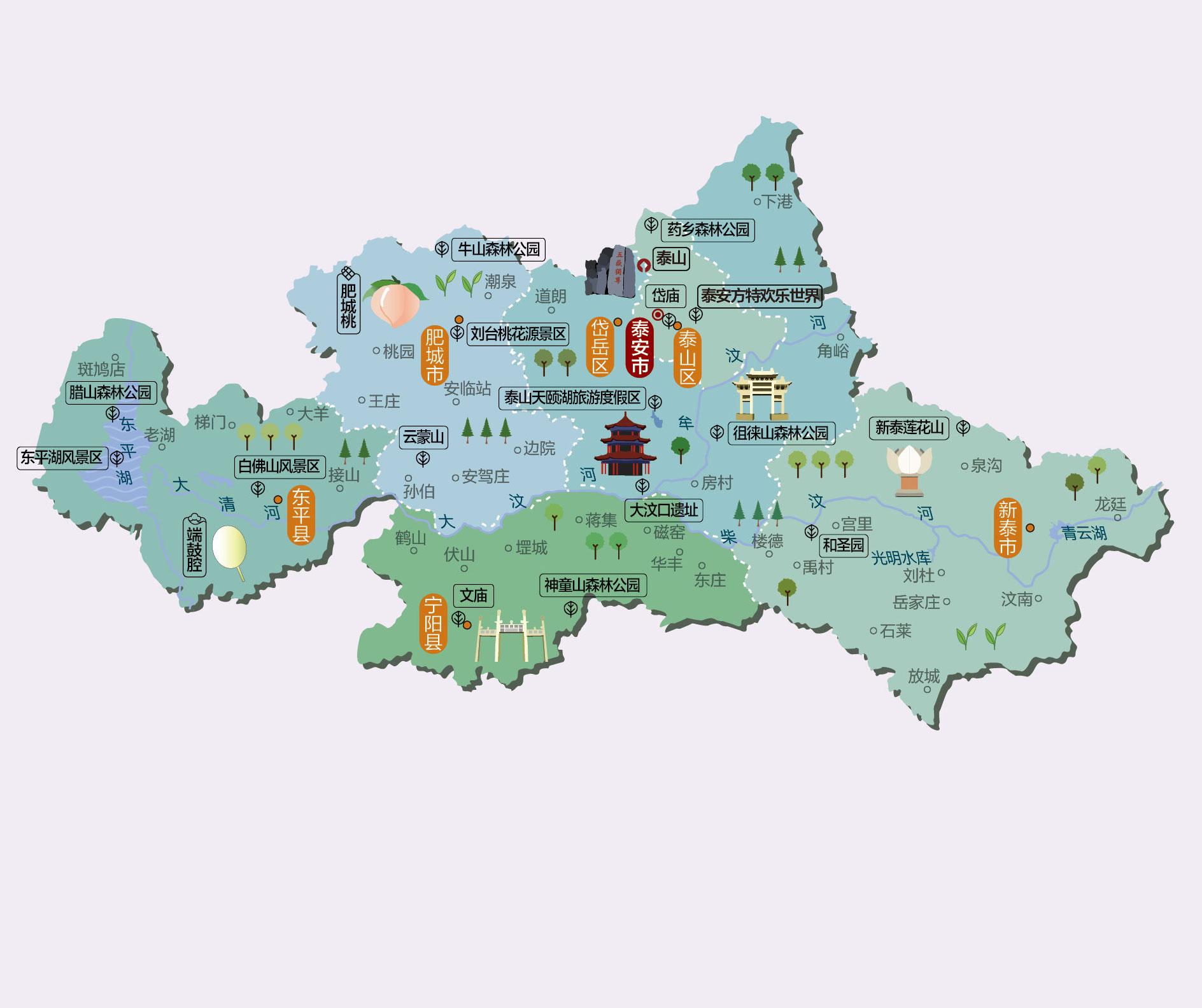 泰安人文地图
