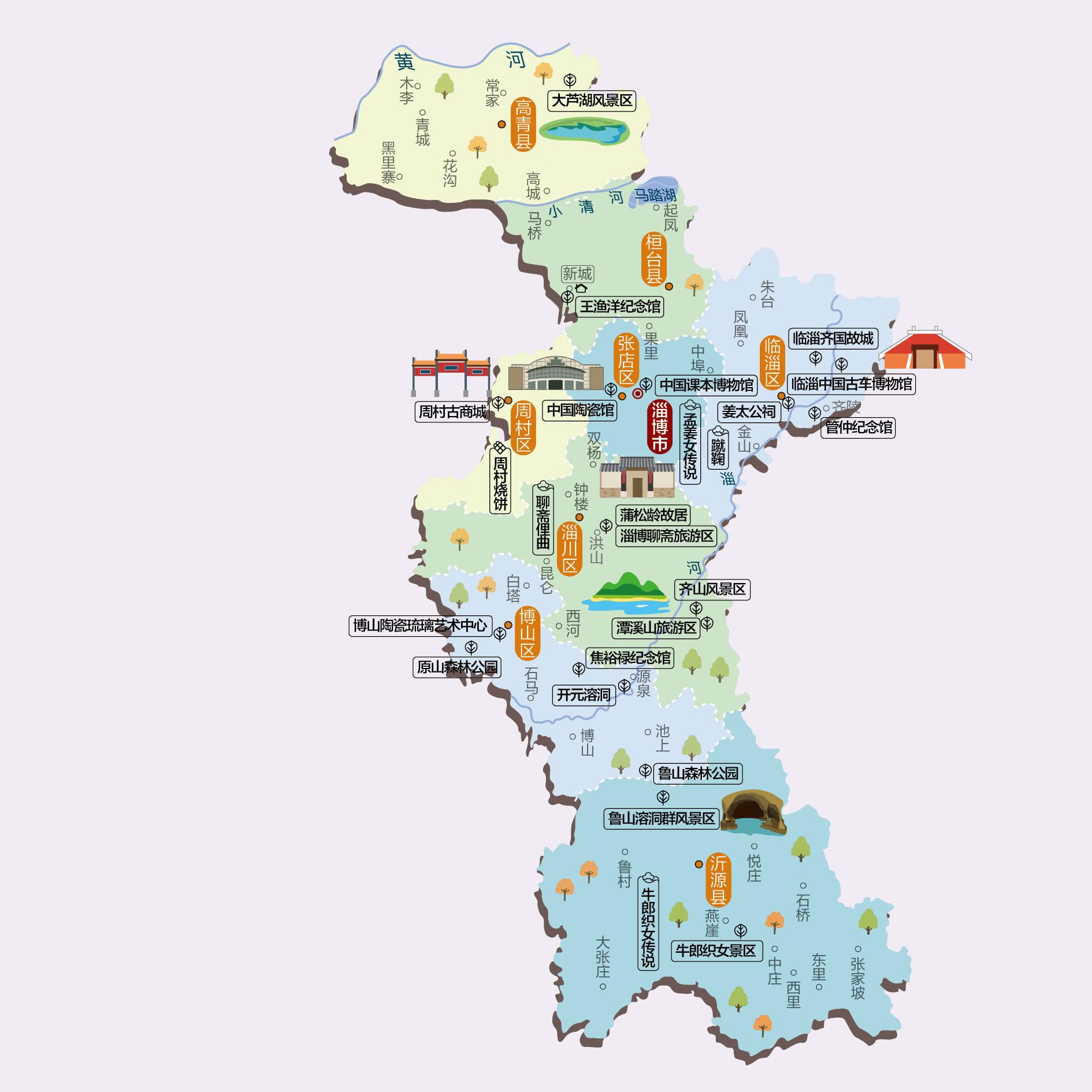 淄博人文地图