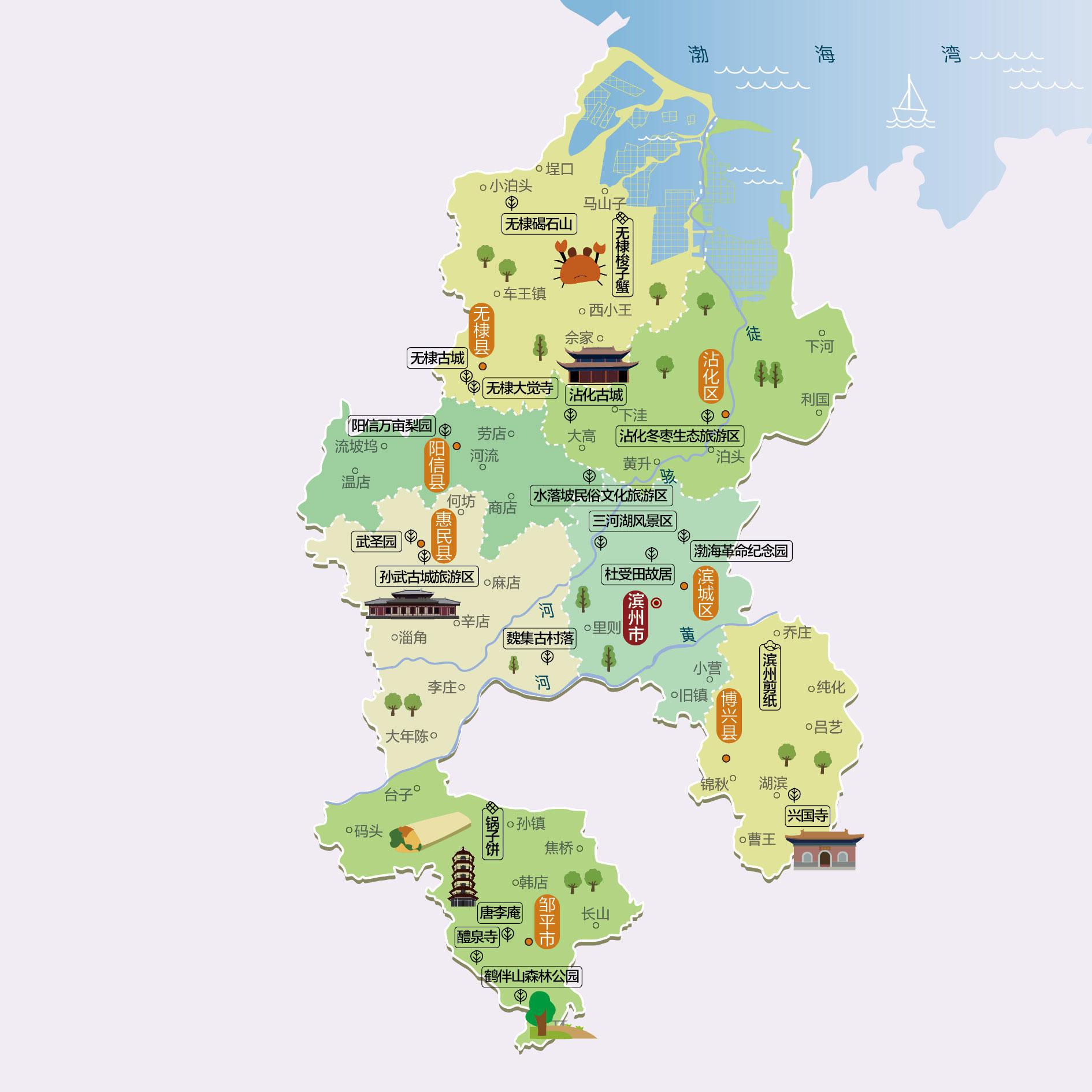 滨州人文地图