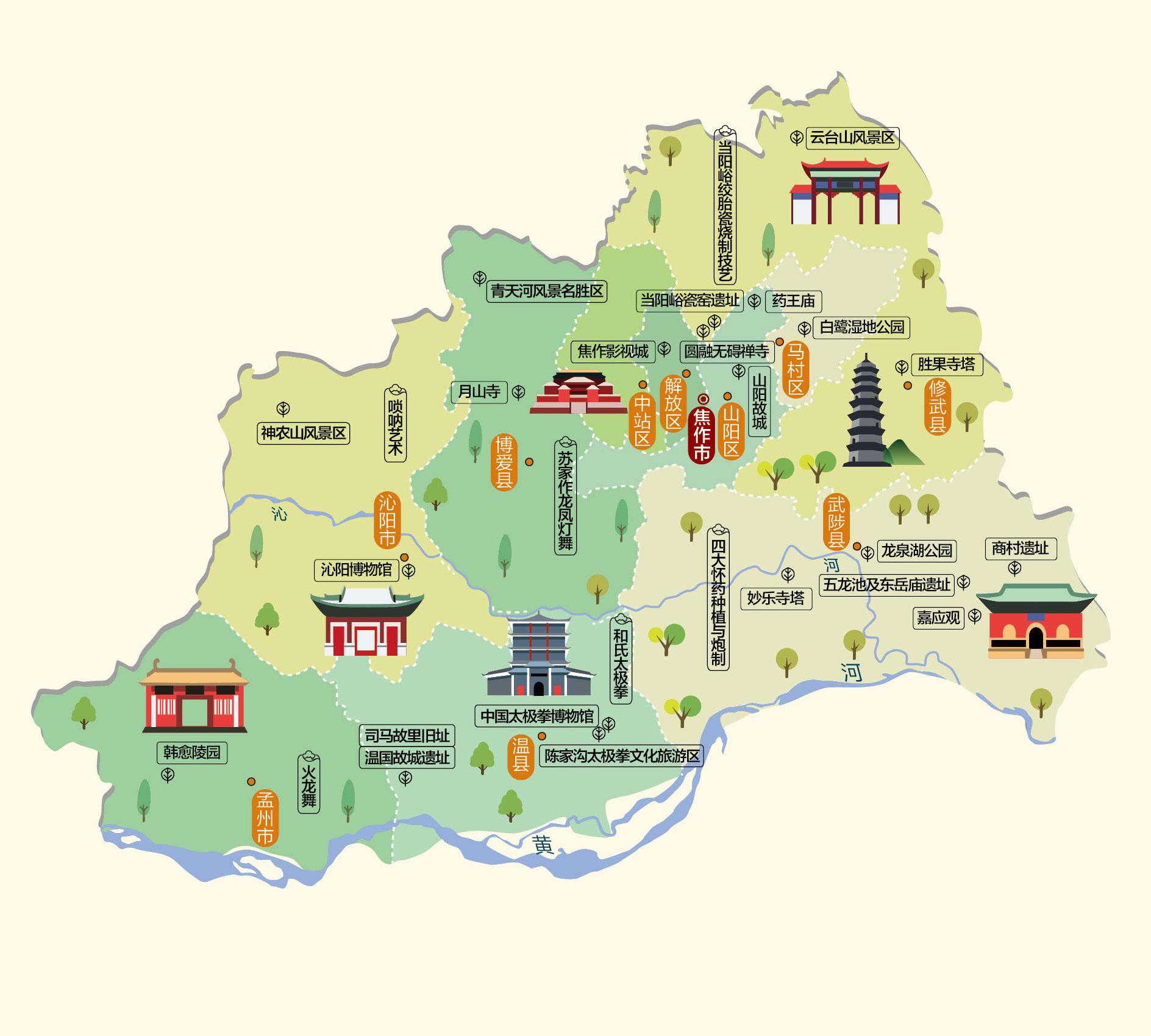 焦作人文地图