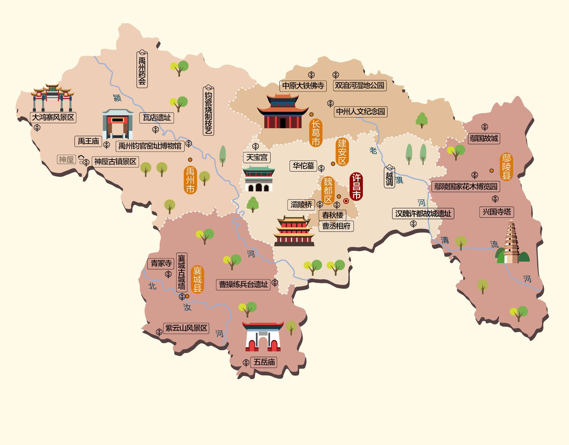 许昌人文地图