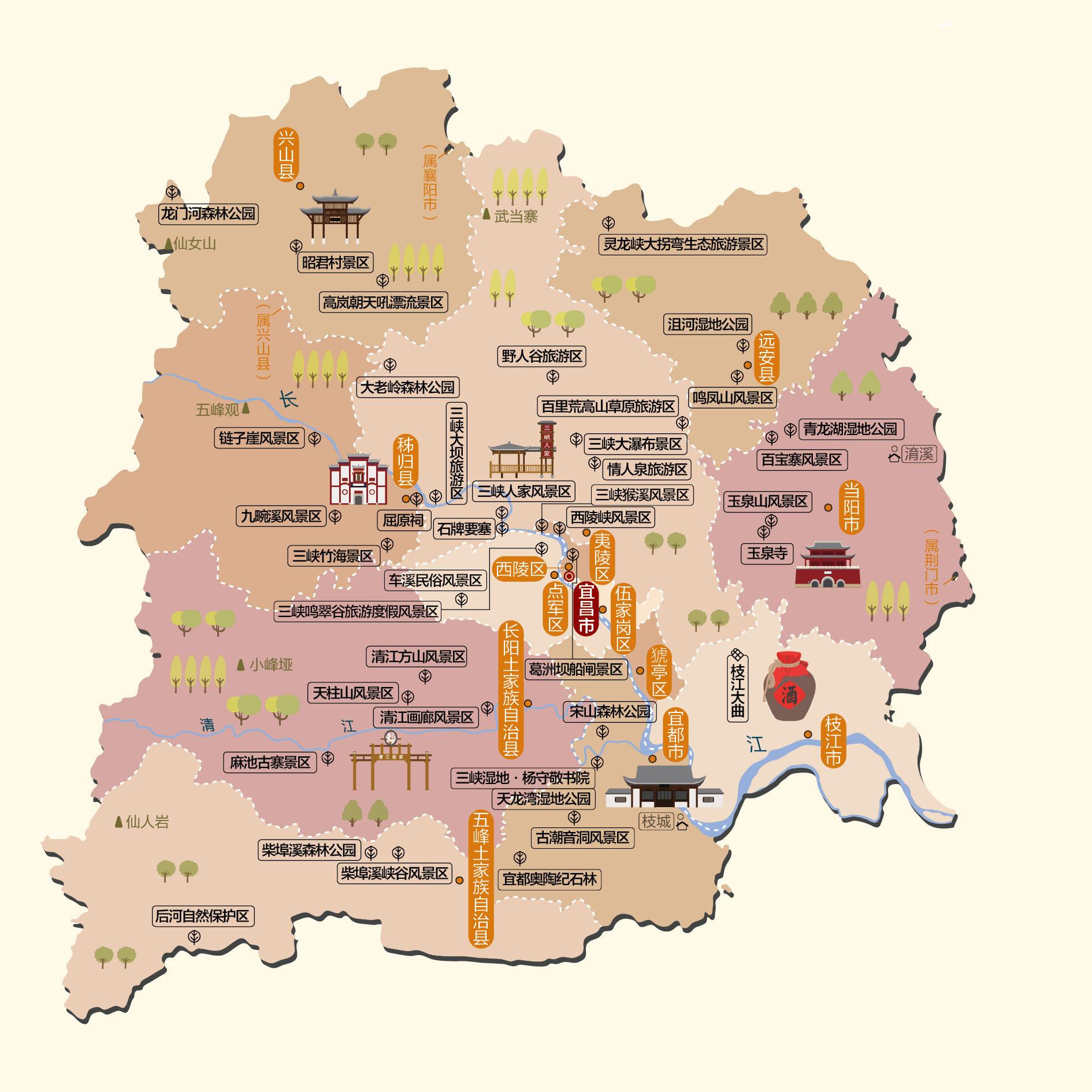宜昌人文地图