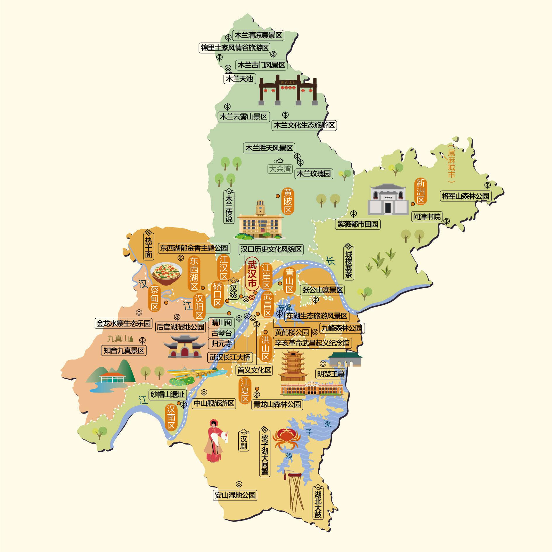 武汉人文地图