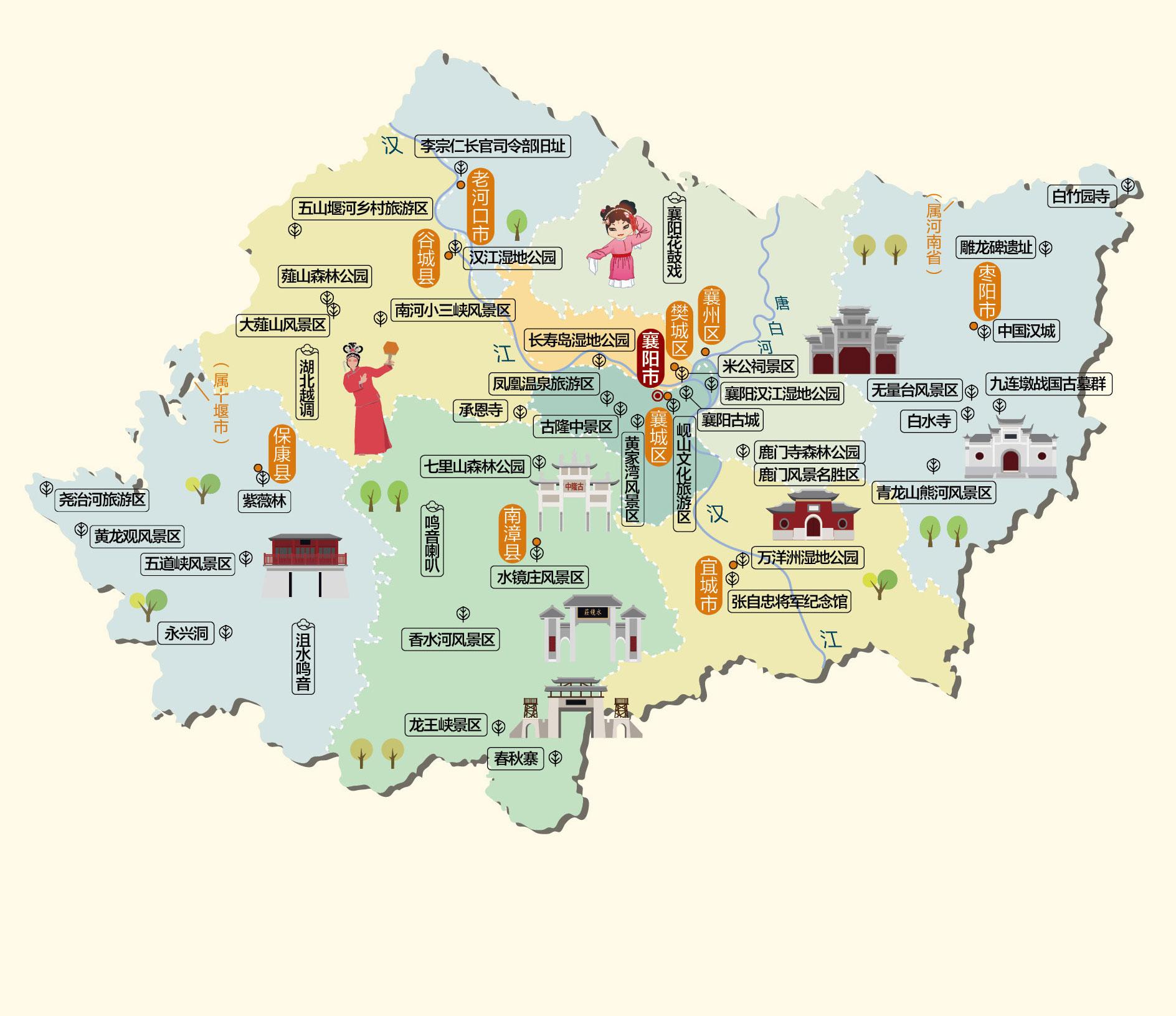 襄阳人文地图