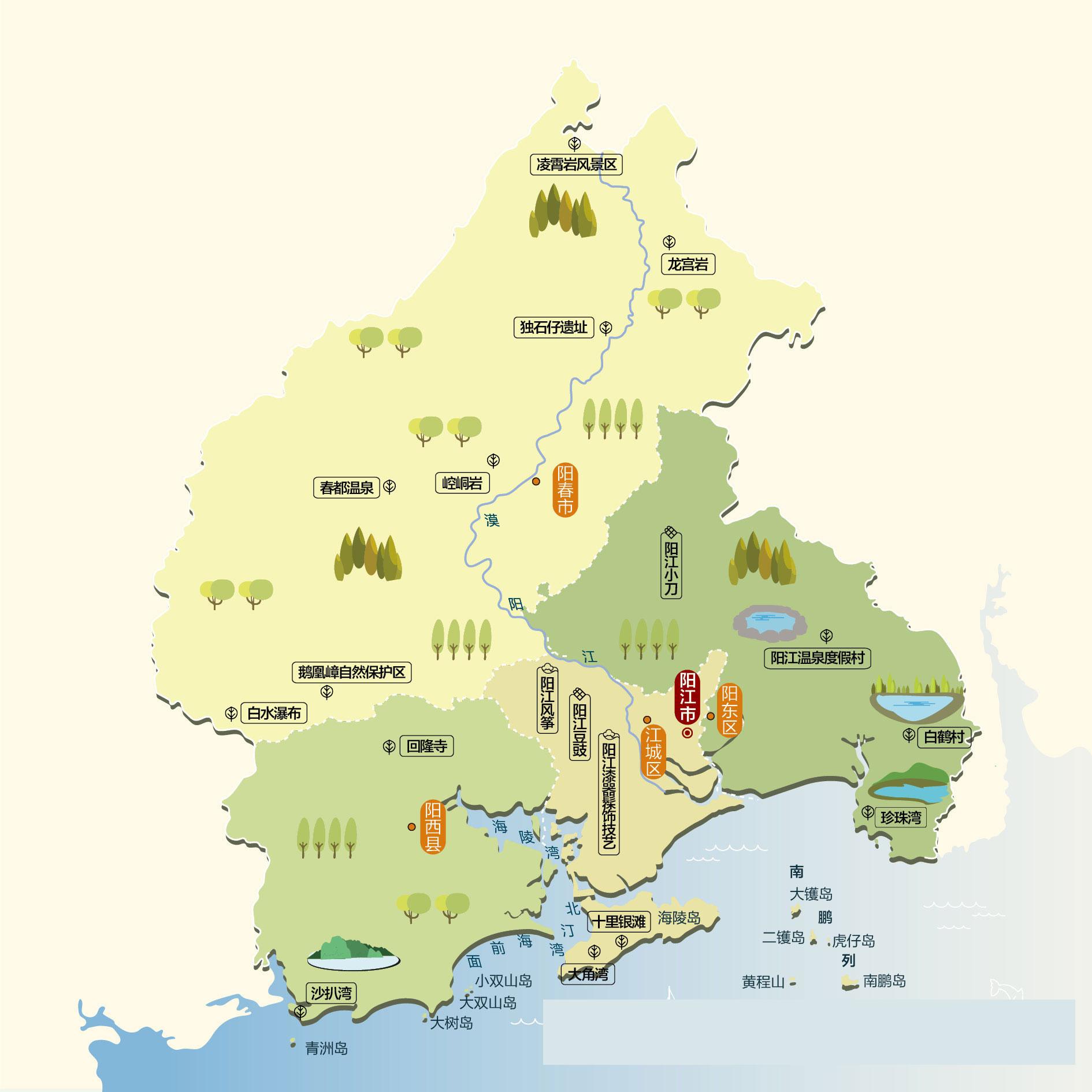 东阳江人文地图