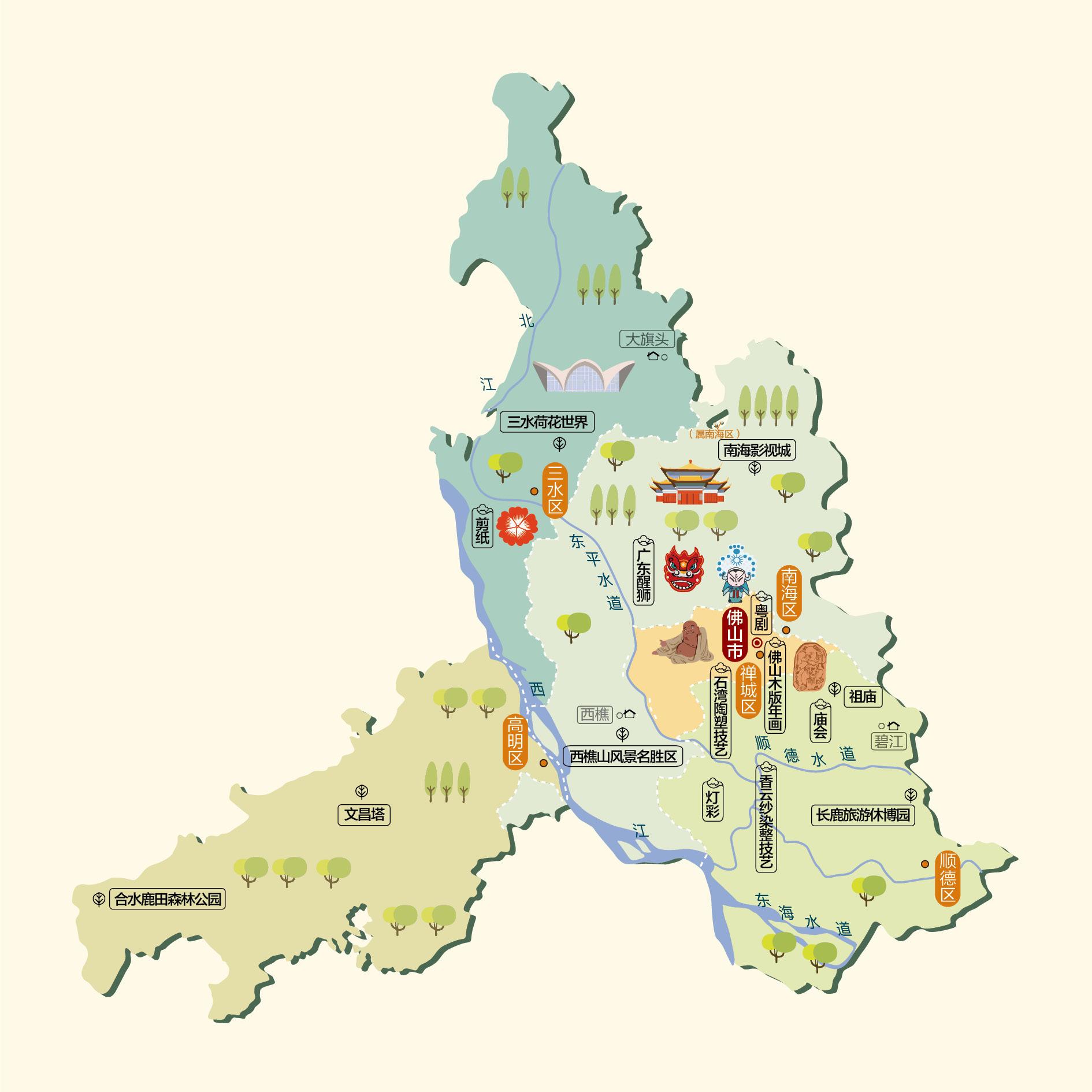 佛山人文地图
