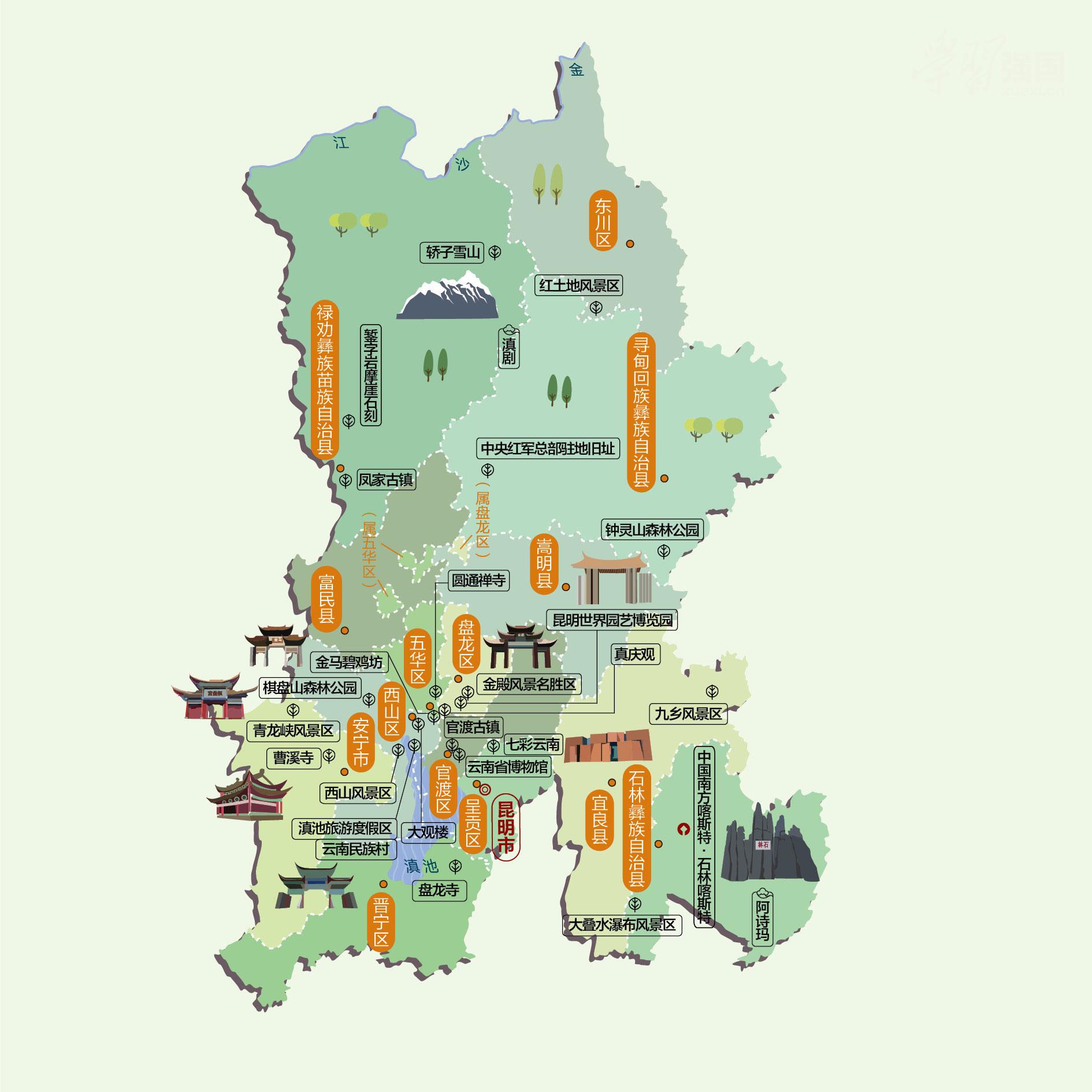 昆明人文地图