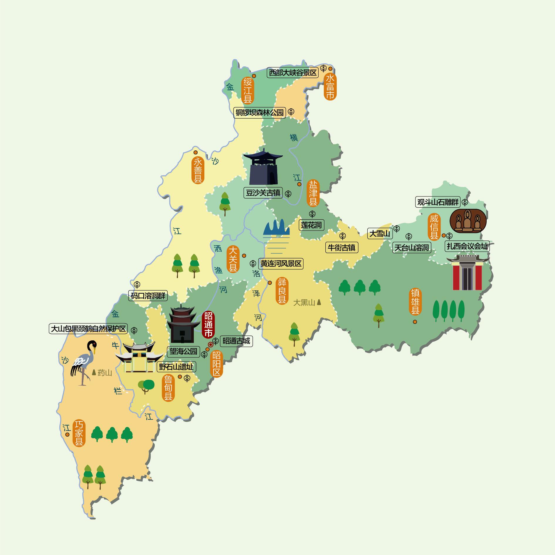 昭通人文地图