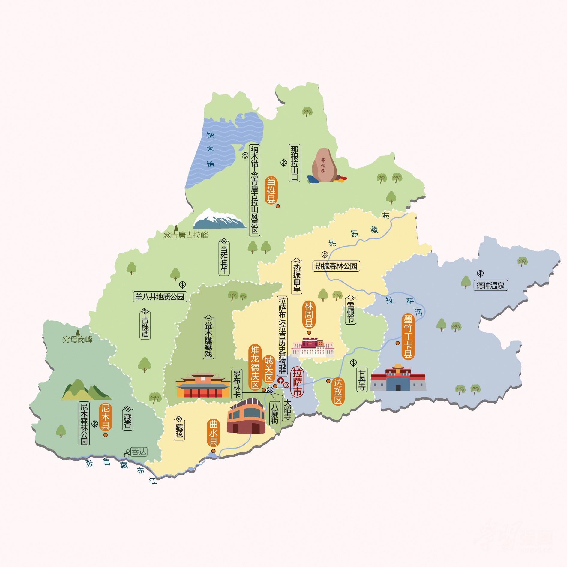 拉萨人文地图