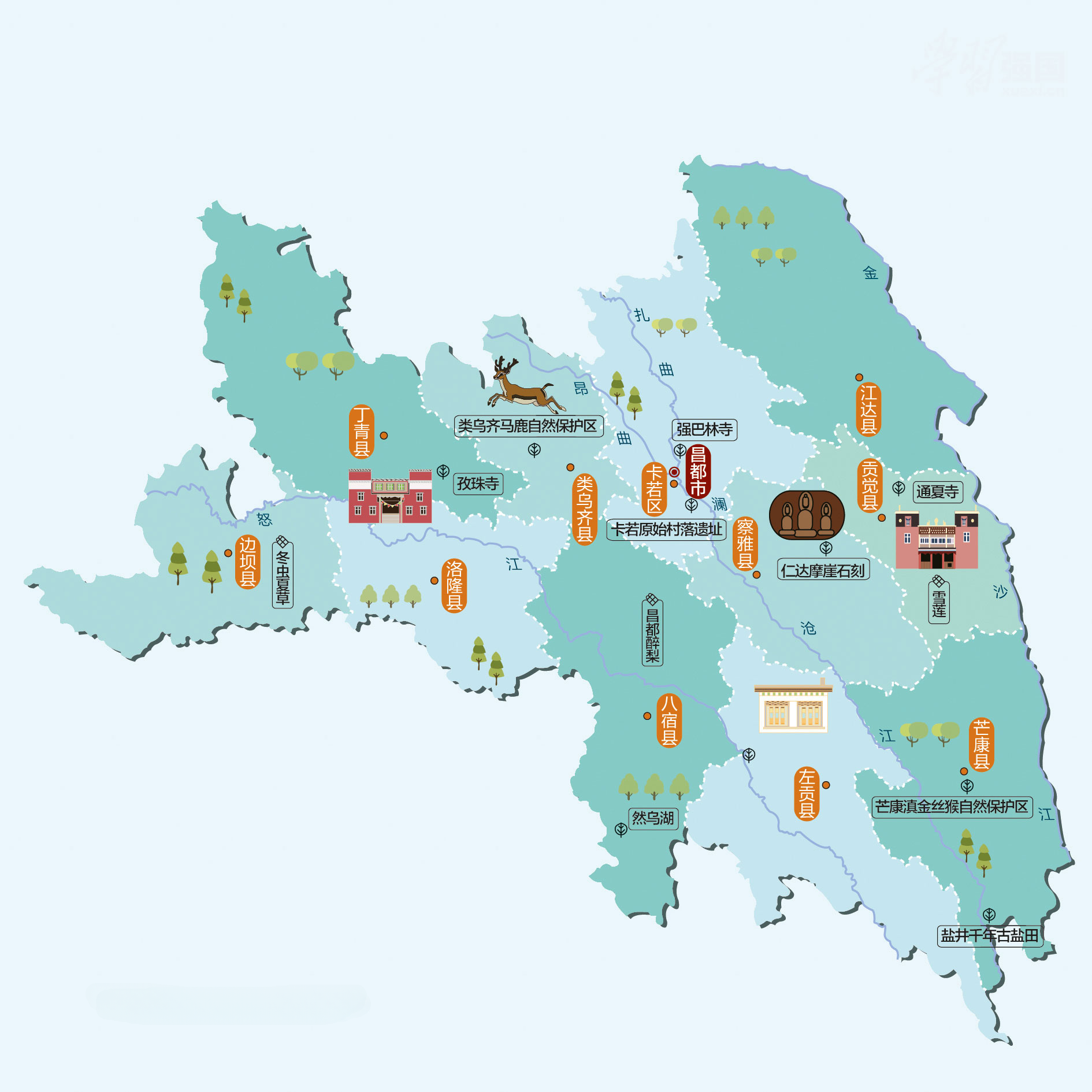 昌都人文地图