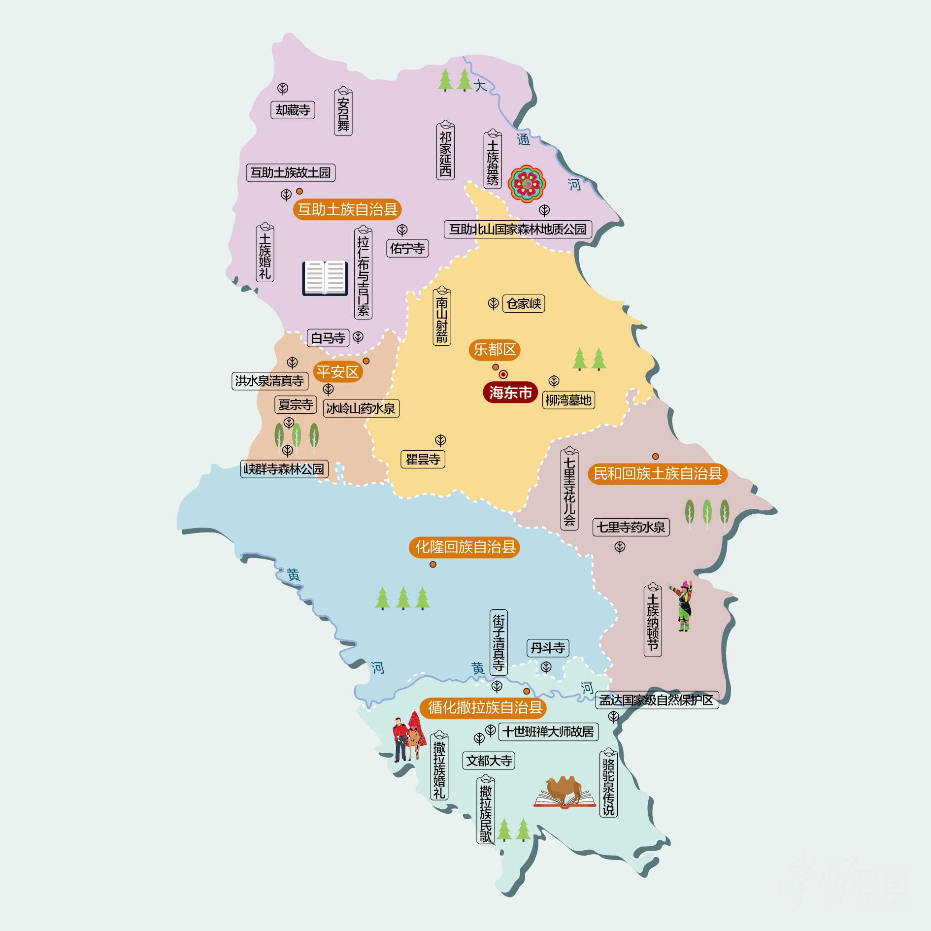 海东人文地图