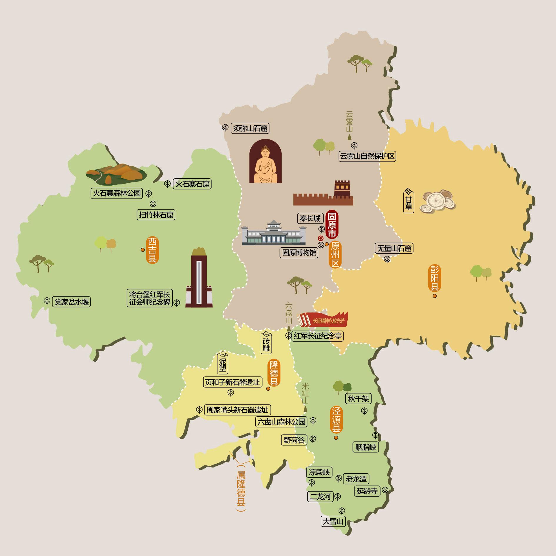 固原人文地图