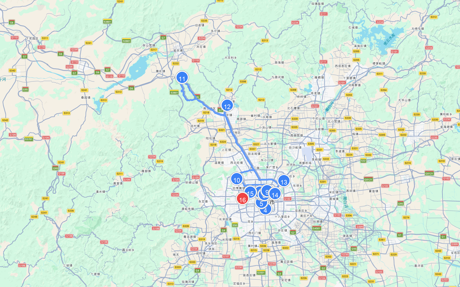 路线地图