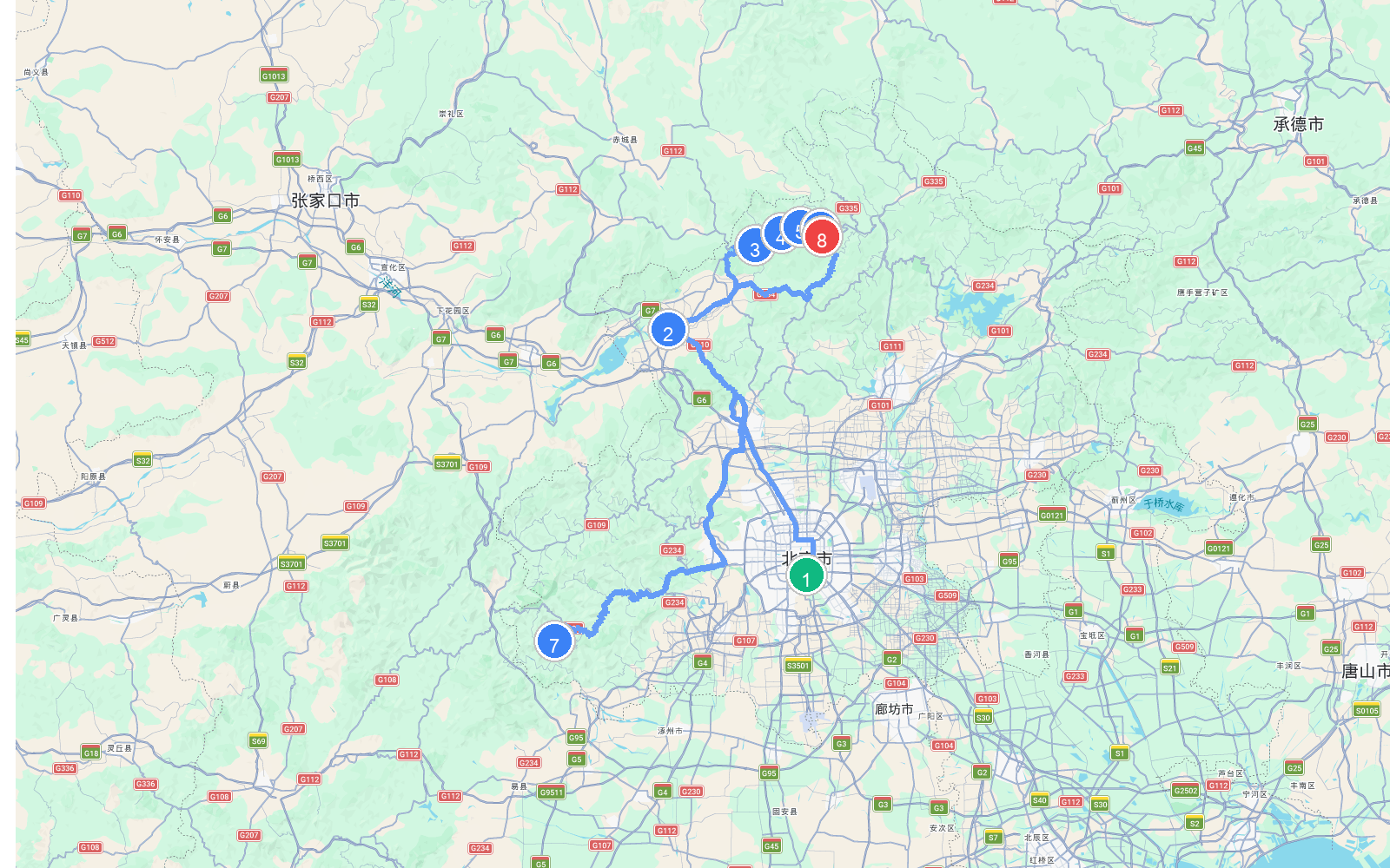 路线地图