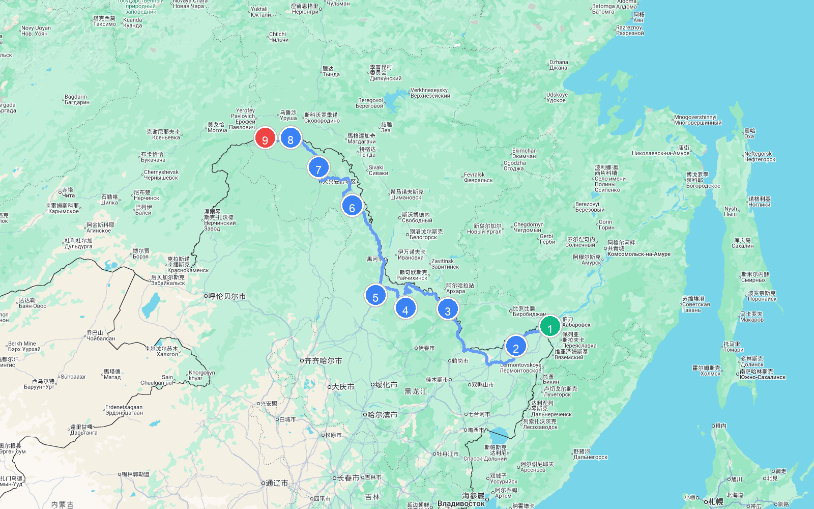 路线地图