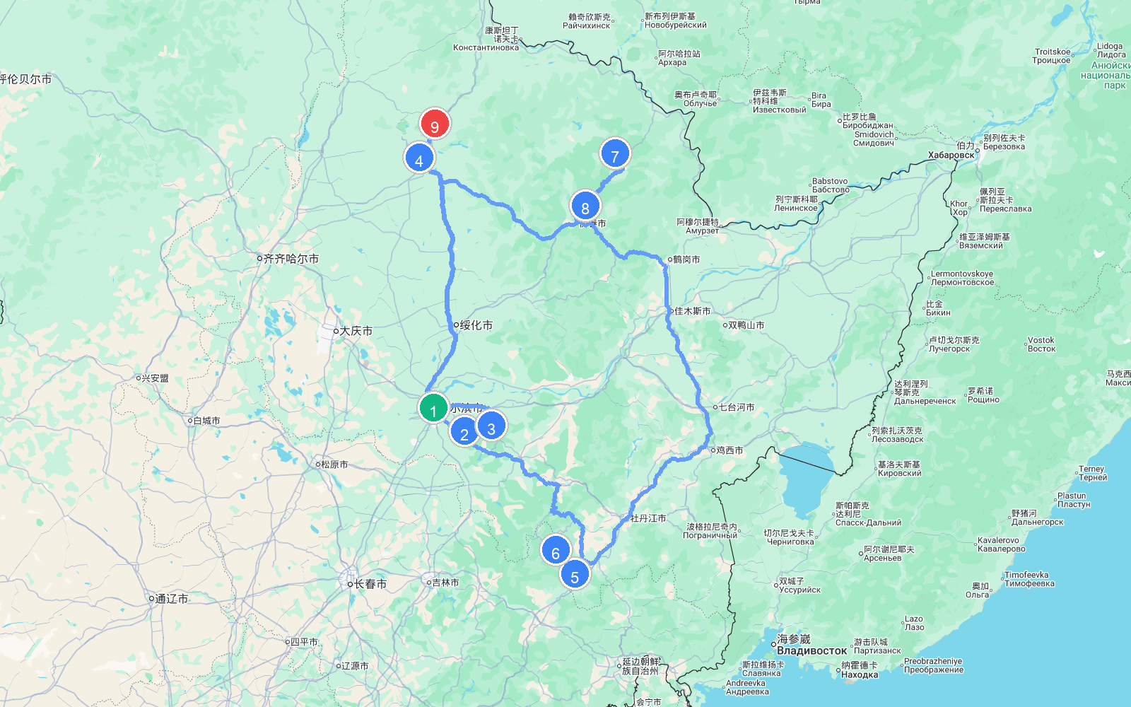 路线地图