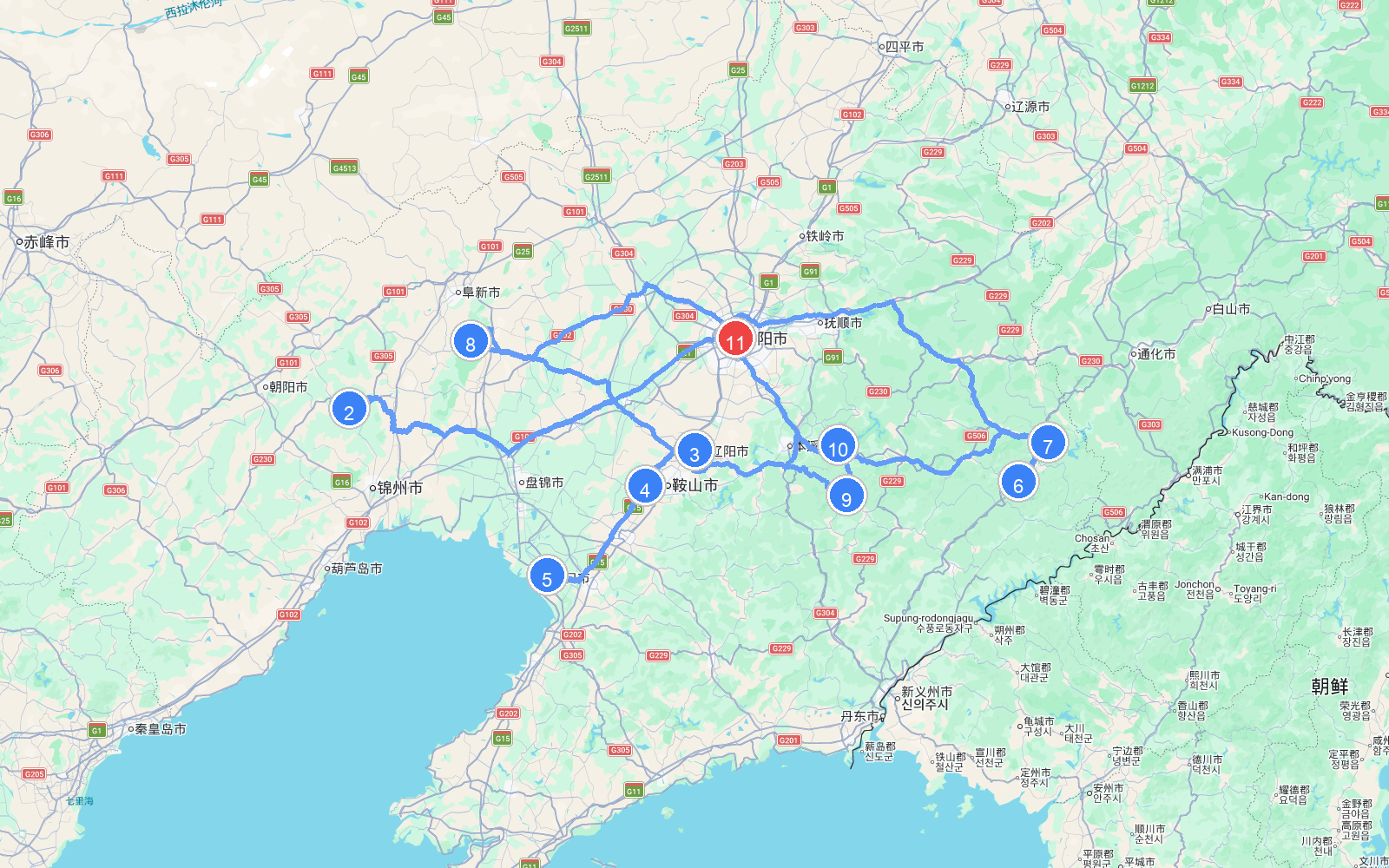 路线地图