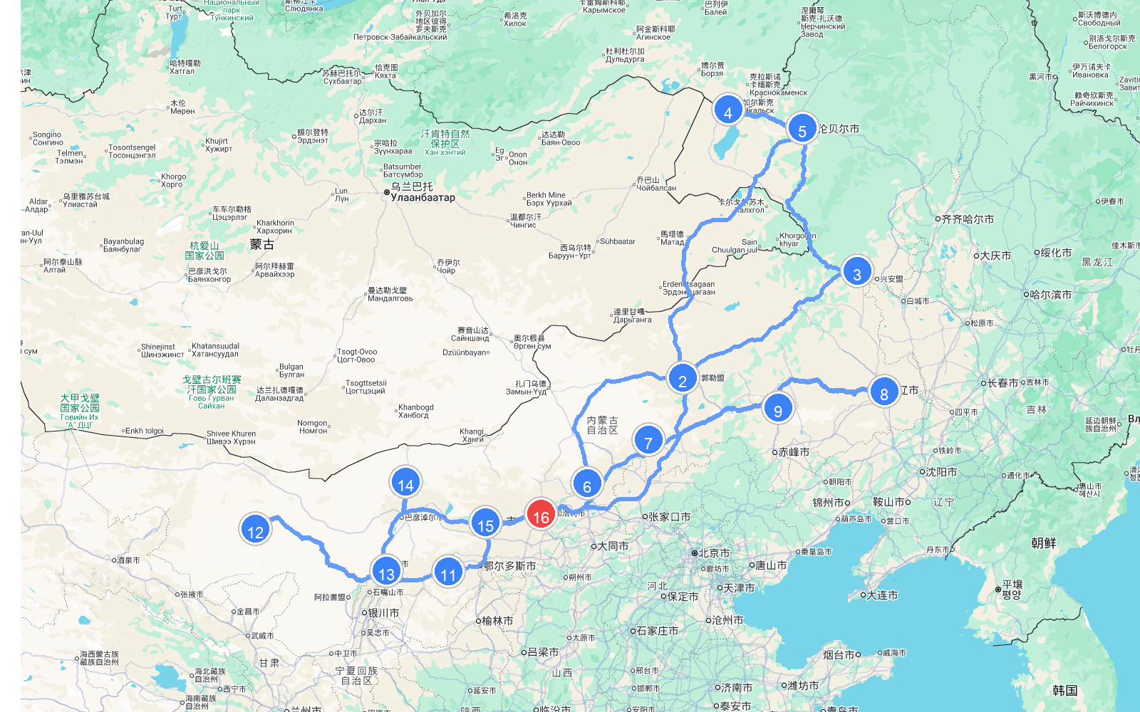 路线地图