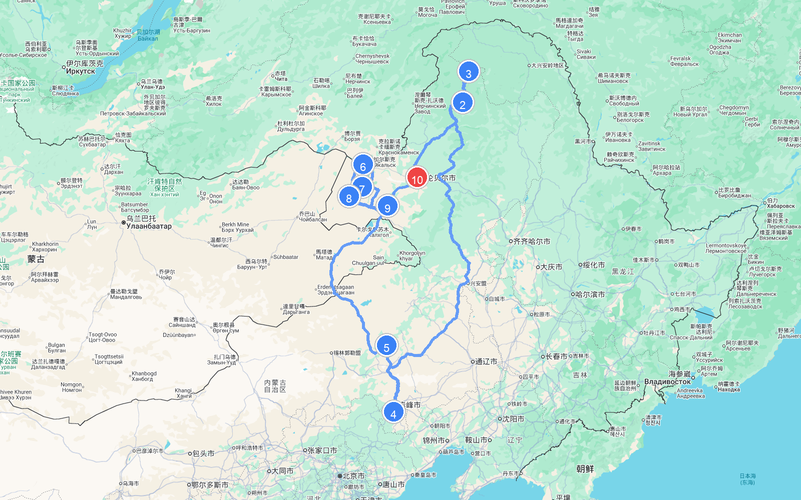 路线地图