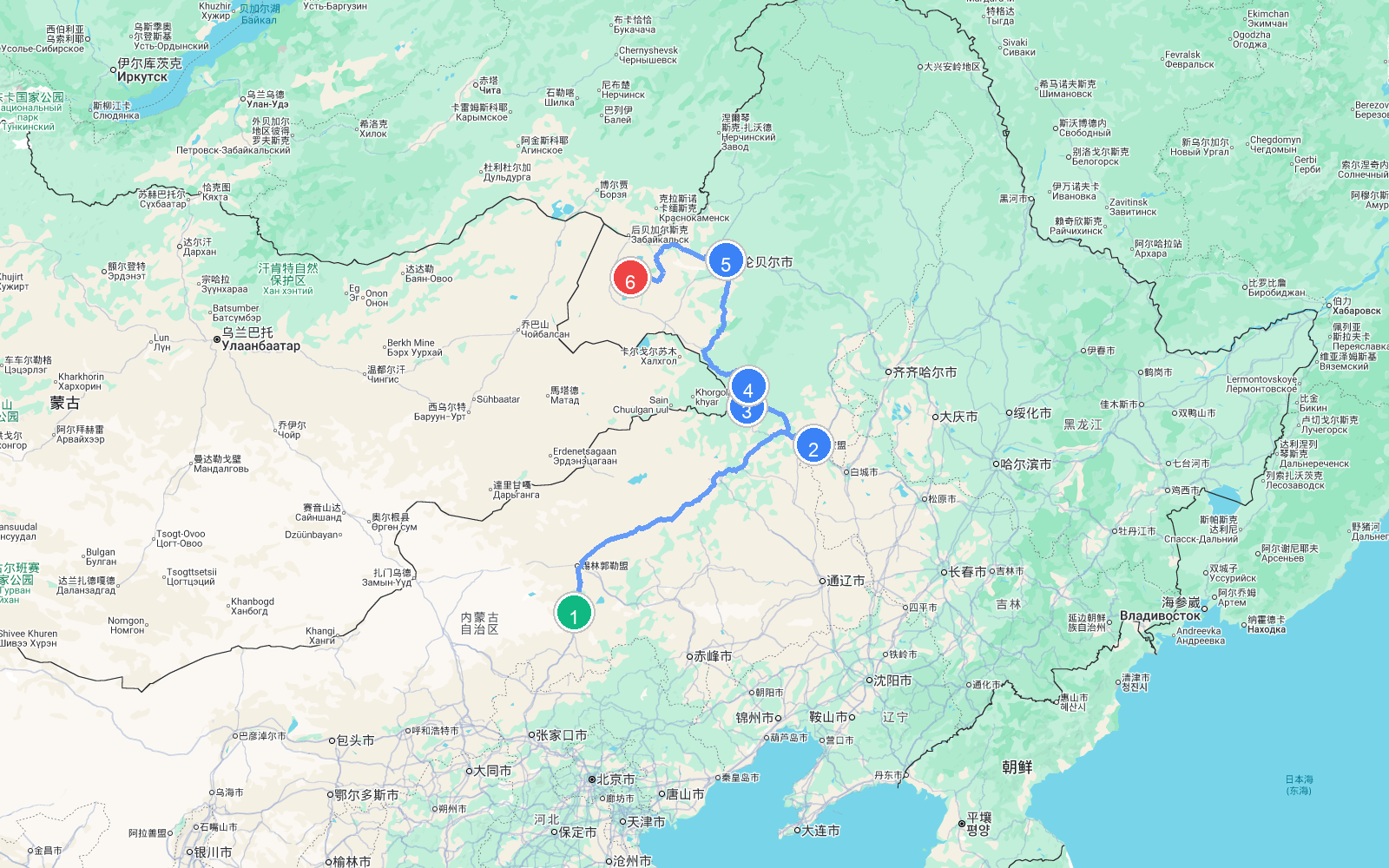 路线地图