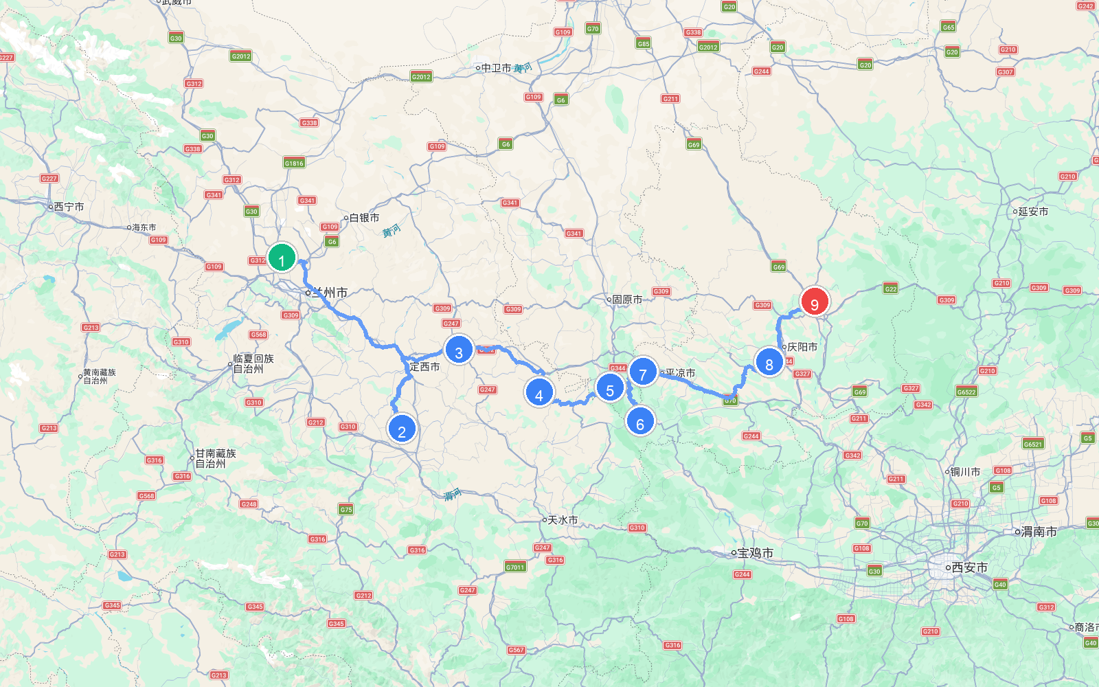 路线地图