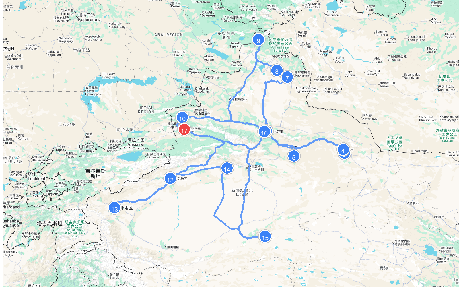 路线地图