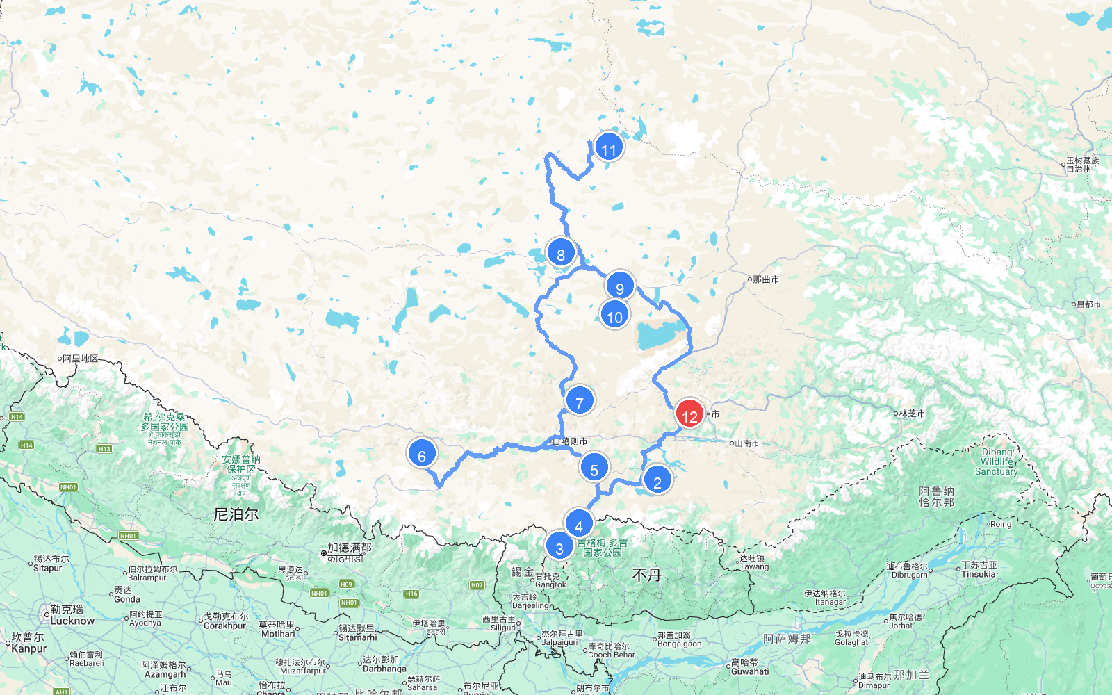 路线地图