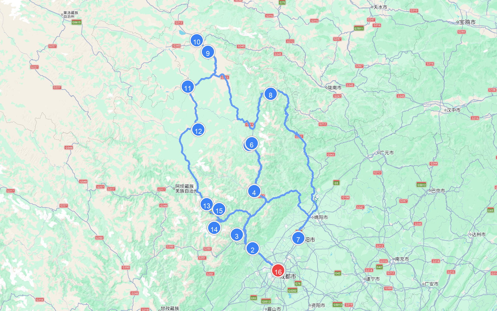 路线地图