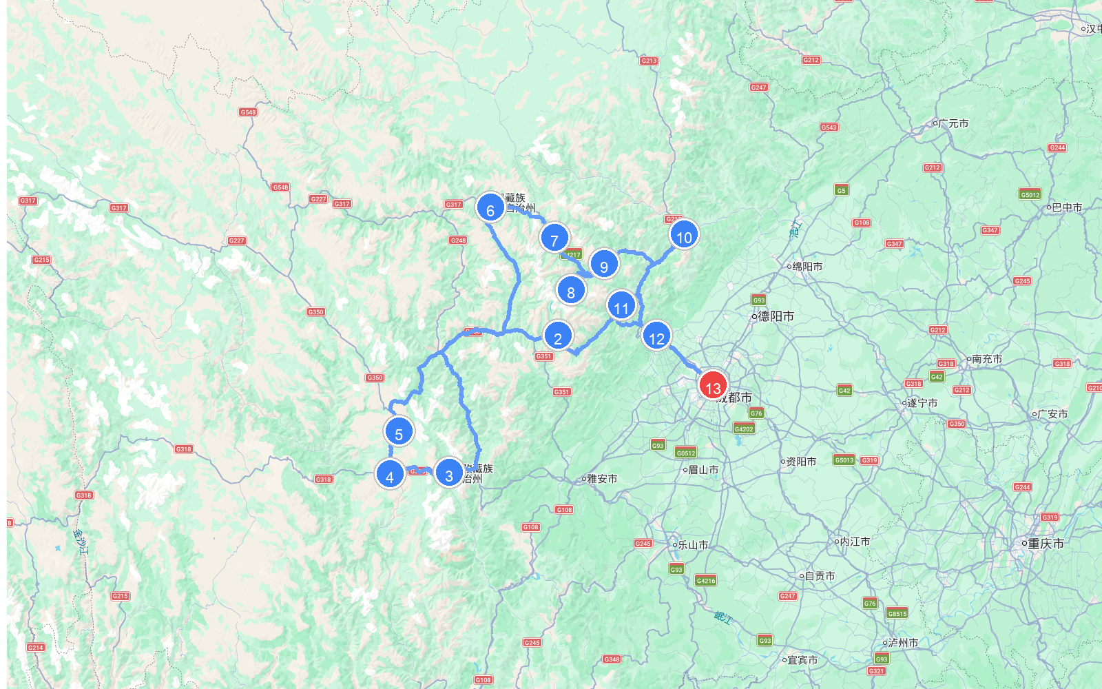 路线地图