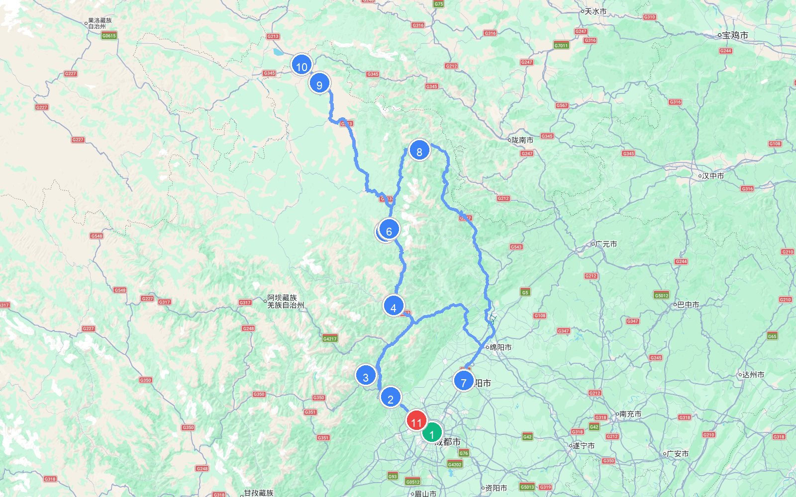 路线地图