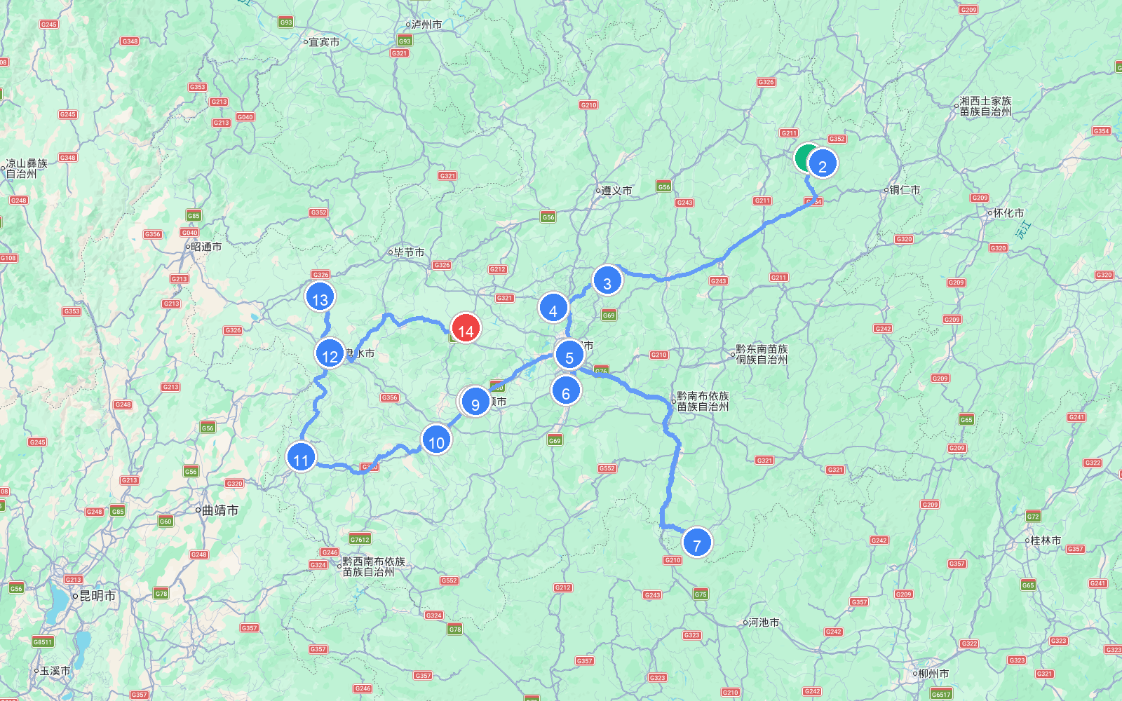 路线地图