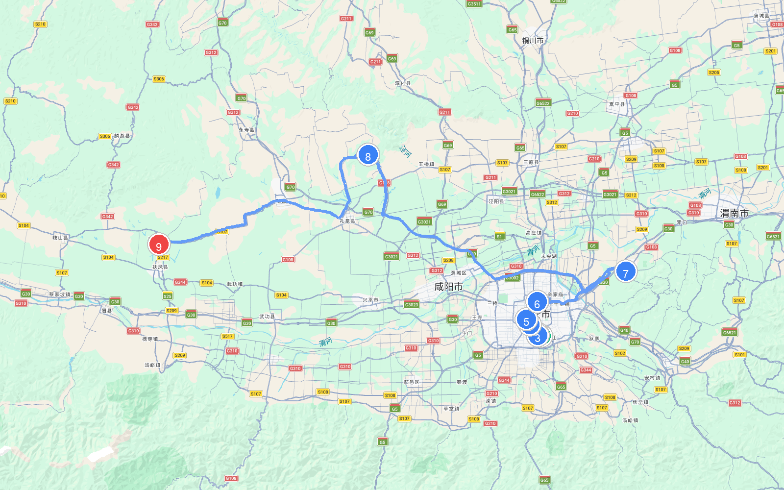 路线地图