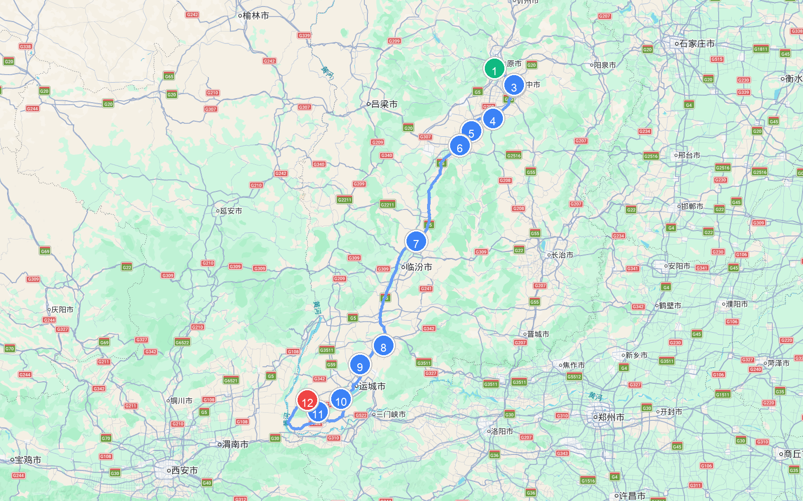 路线地图