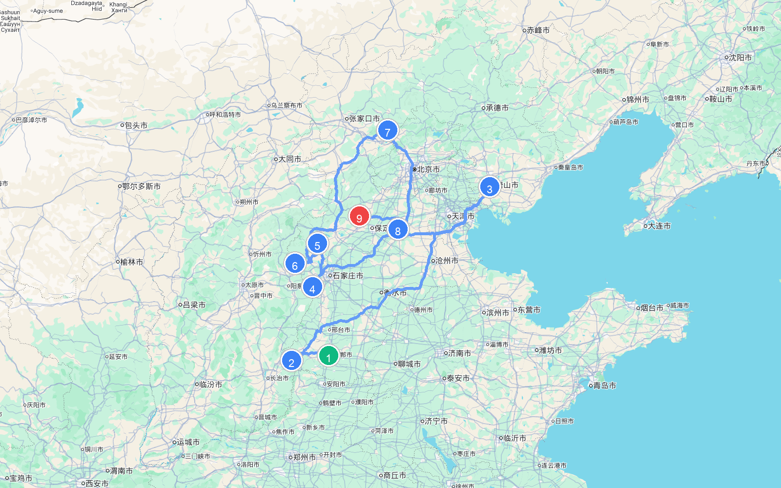 路线地图