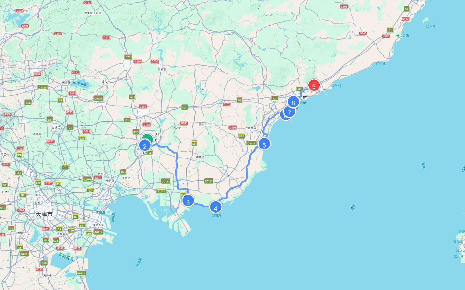 路线地图