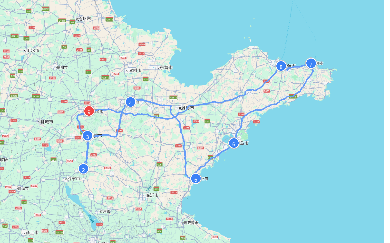 路线地图