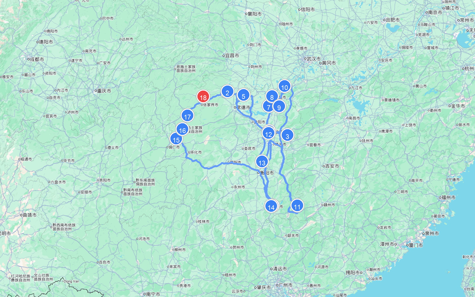 路线地图
