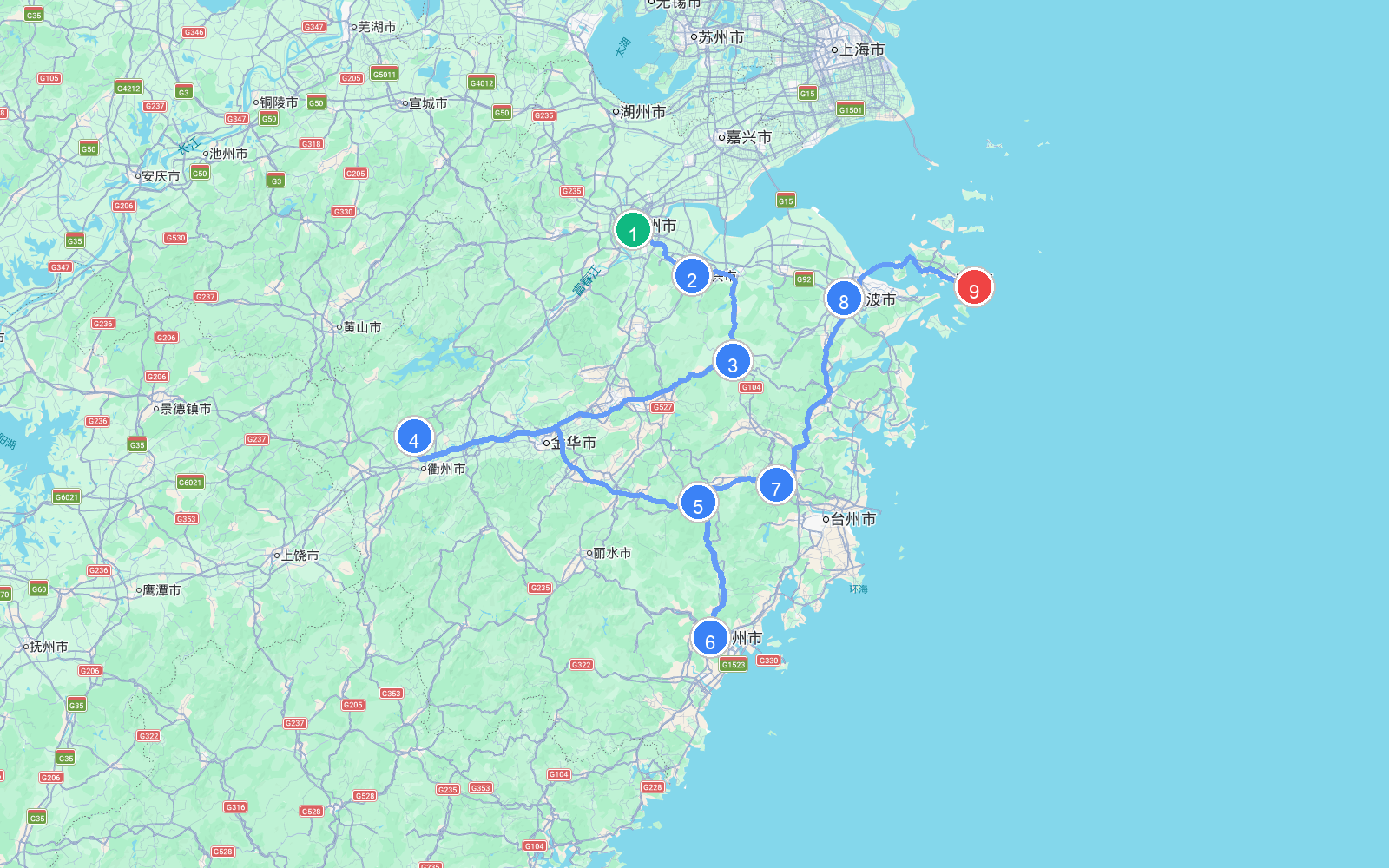 路线地图