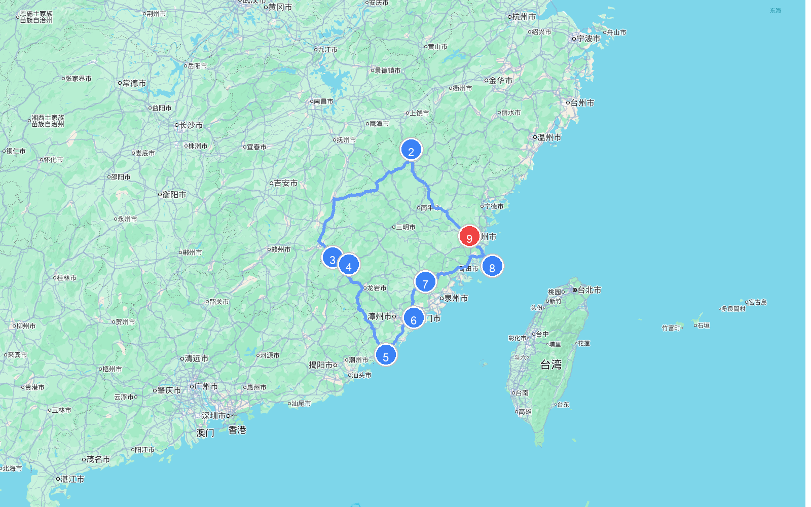 路线地图