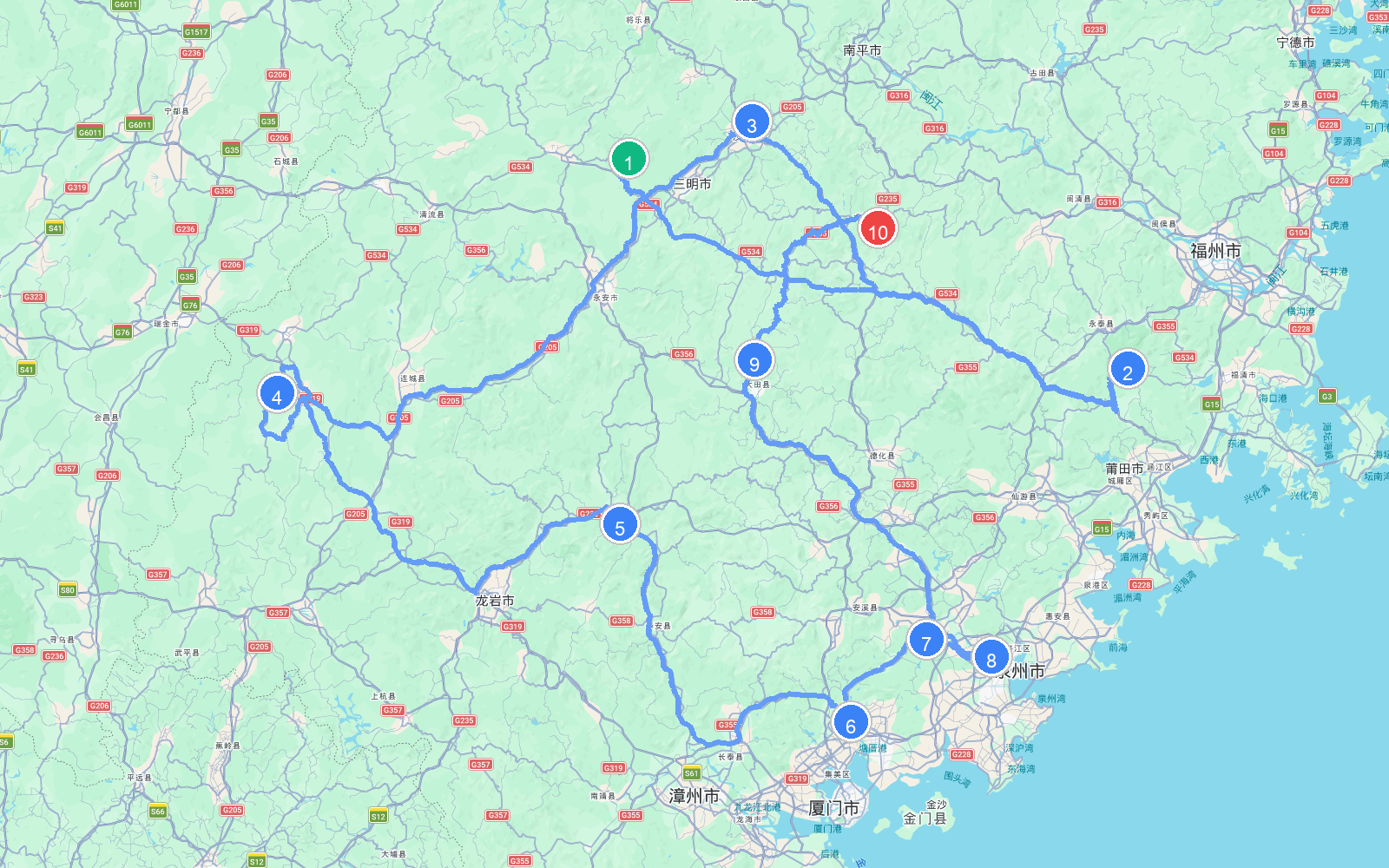 路线地图
